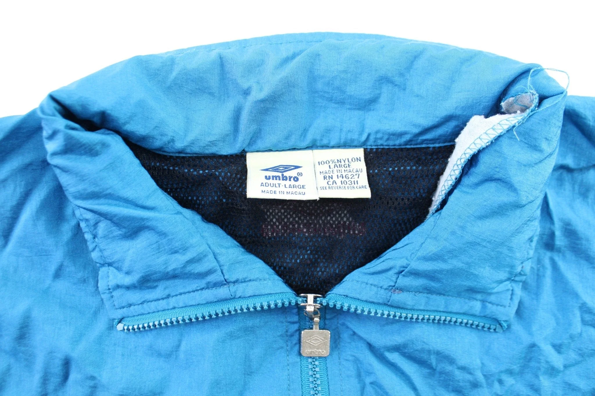 Vintage Umbro Embroidered Logo Blue & Purple Windbreaker Jacket - Image 4