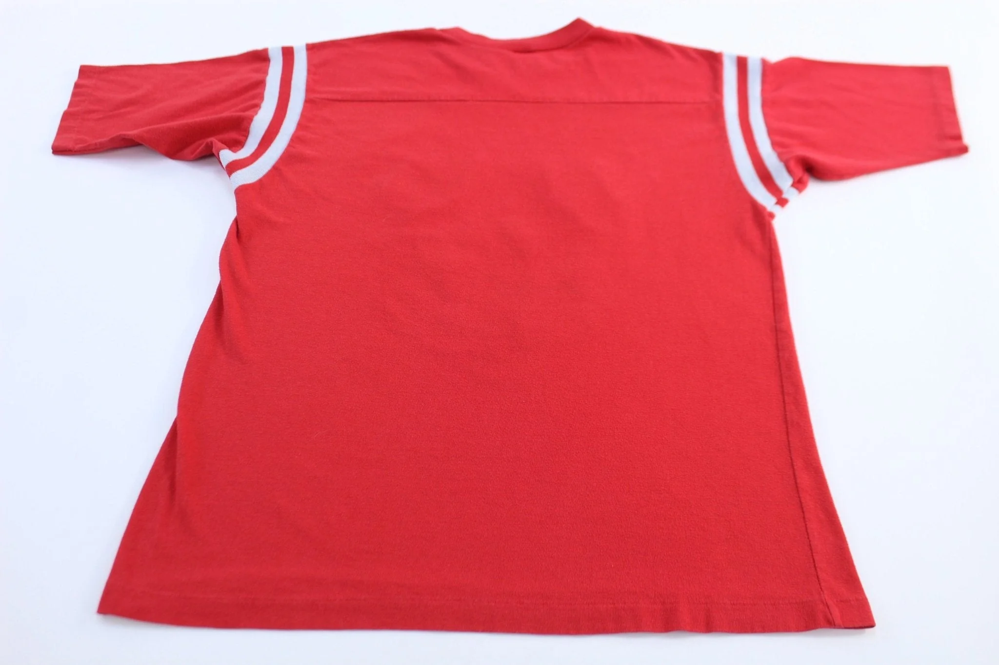 Vintage University of Louisville Cardinals Striped T-Shirt - Image 2