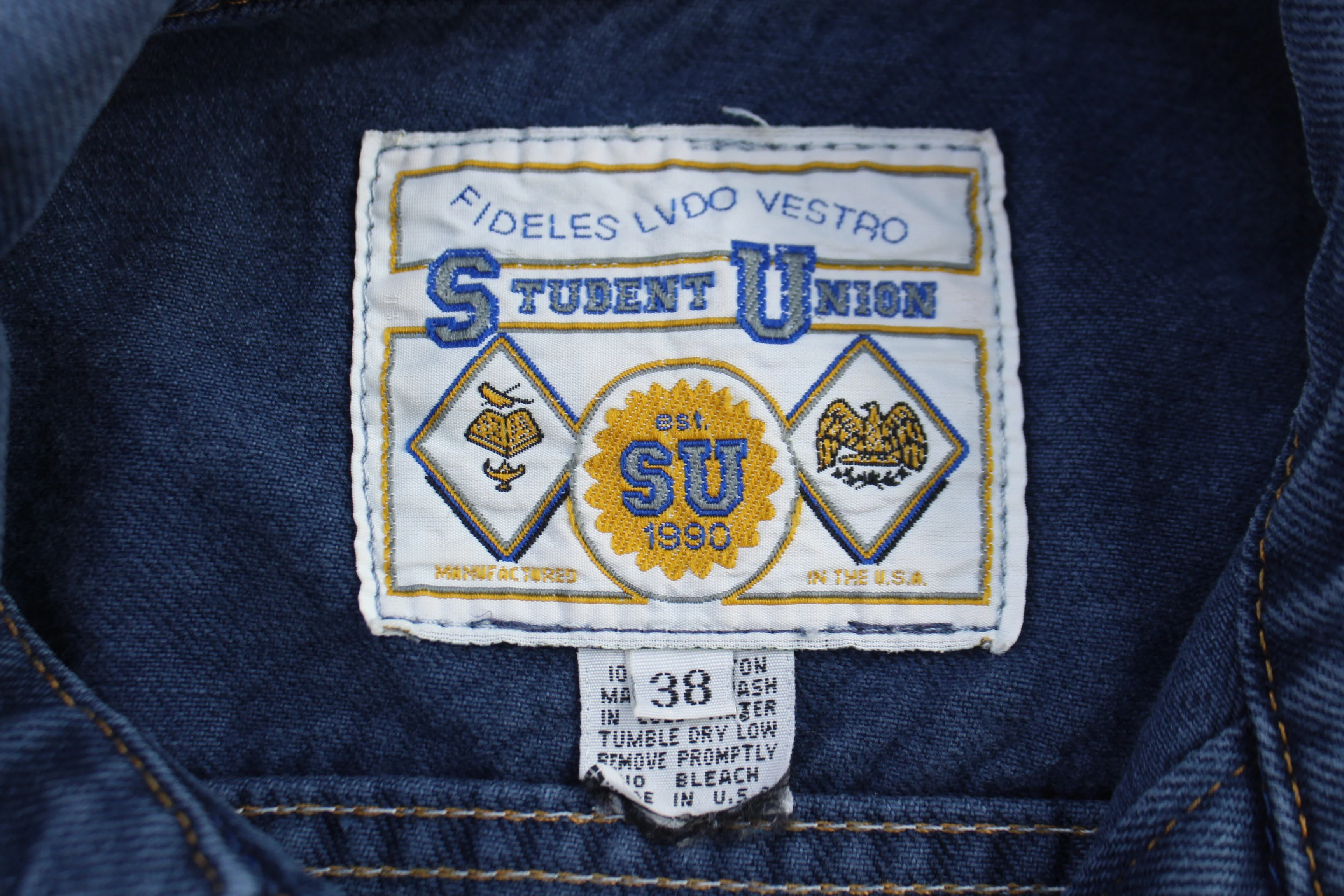 Vintage University of Michigan Wolverines Denim Jacket - Image 3