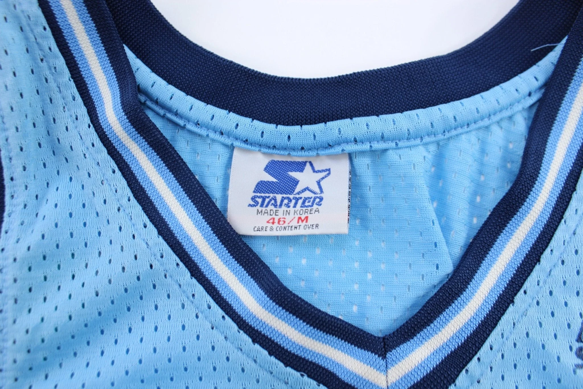 Vintage University of North Carolina Starter Basketball Jersey - Image 3