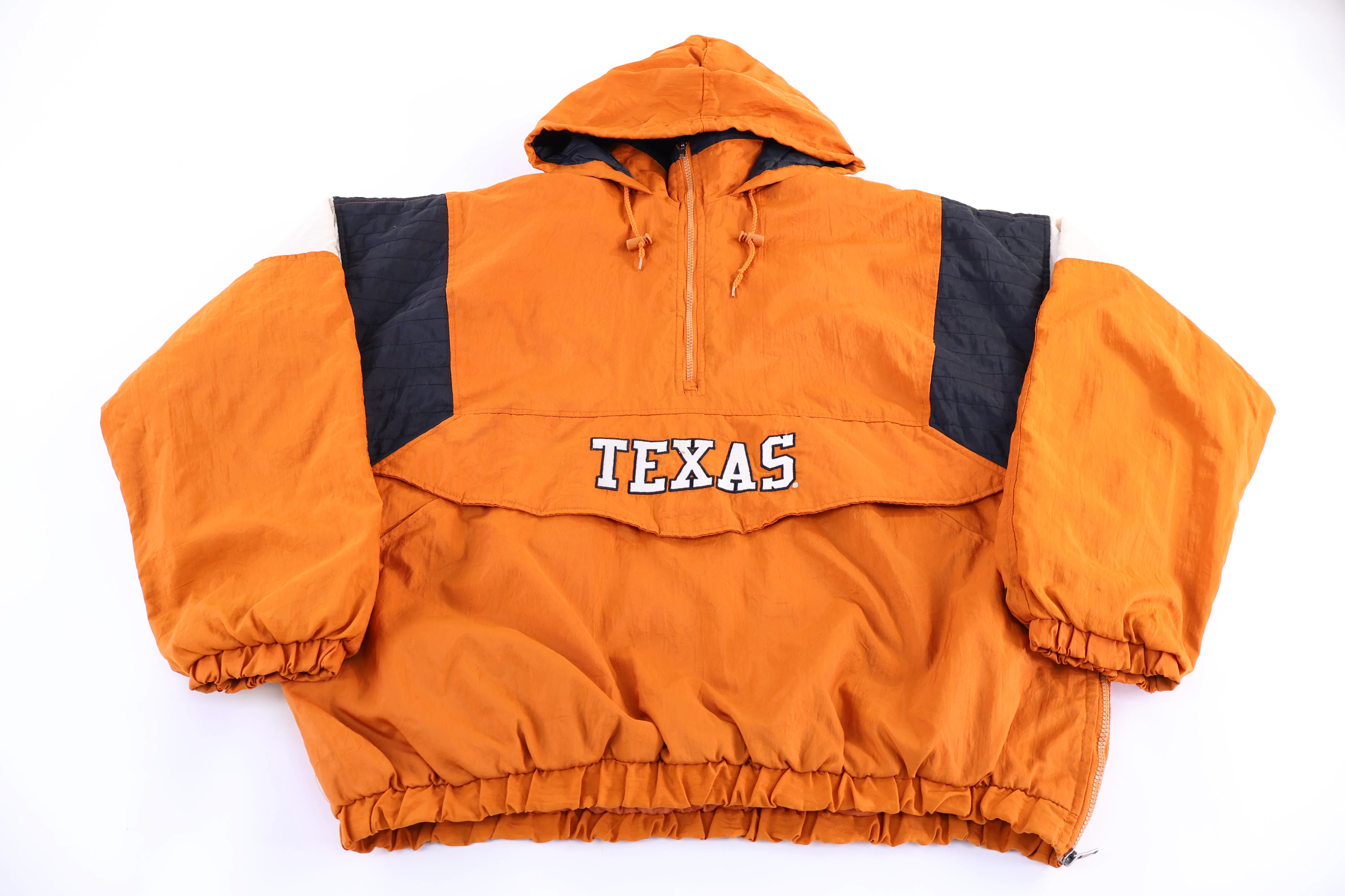 Vintage University of Texas Half Zip Puffer Jacket