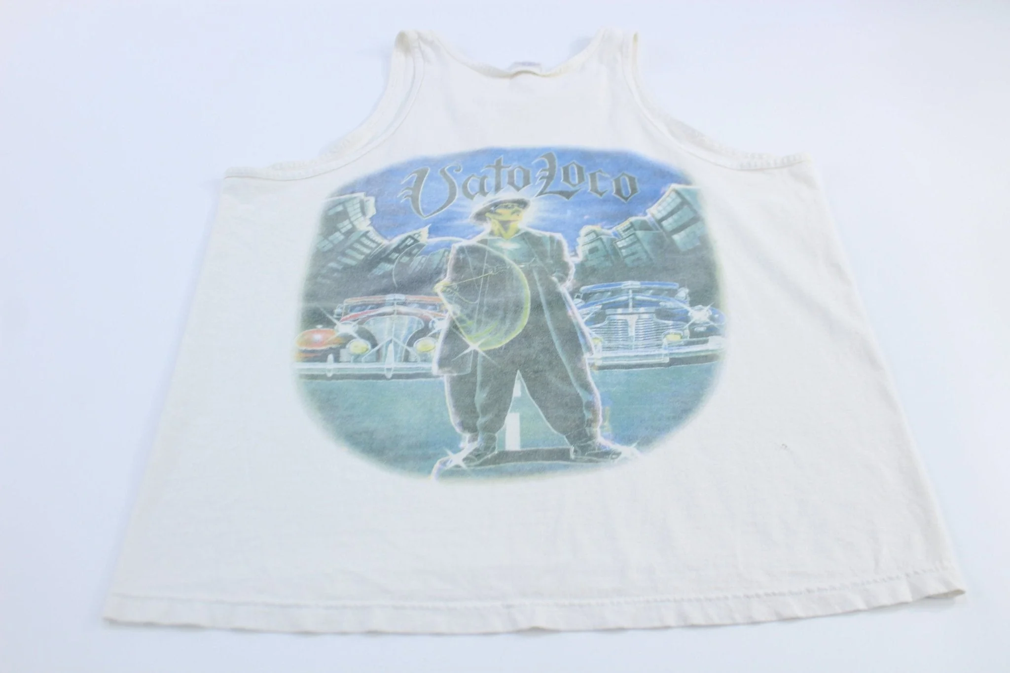 Vintage Vato Loco  Graphic Tank Top - Image 2