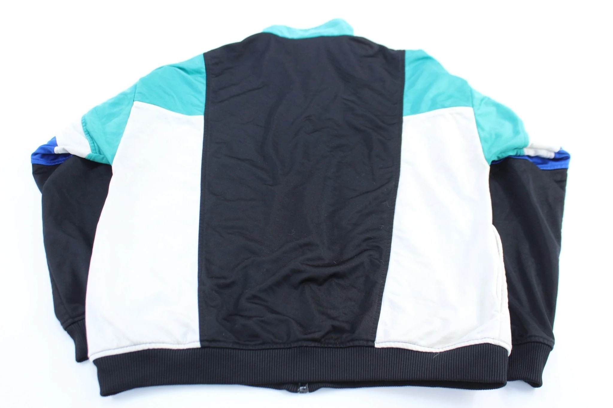 Vintage Wilson Embroidered Logo Blue, Black ,& White Track Jacket - Image 2