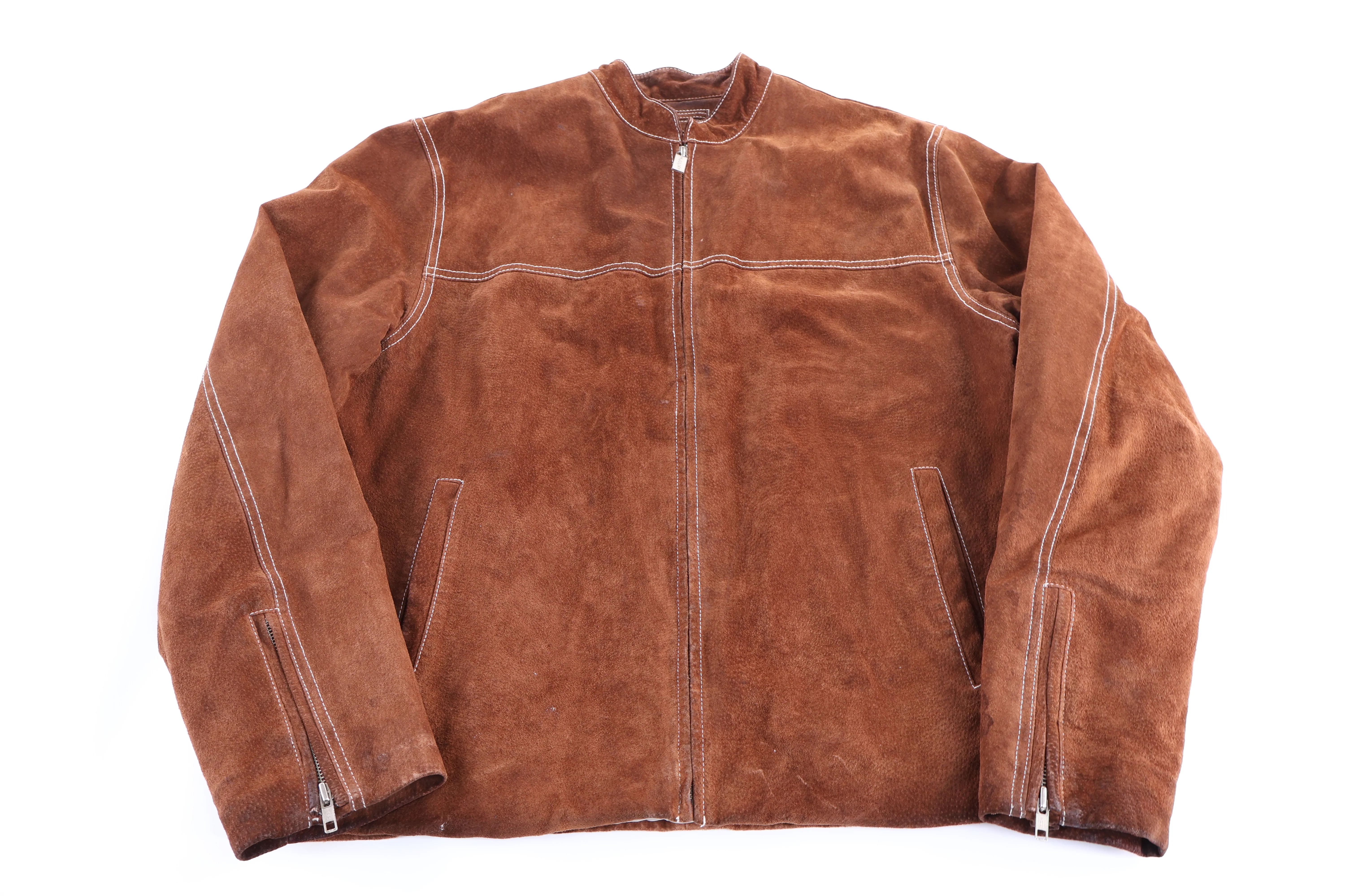 Vintage Wilsons Leather Brown Full Zip Leather Jacket