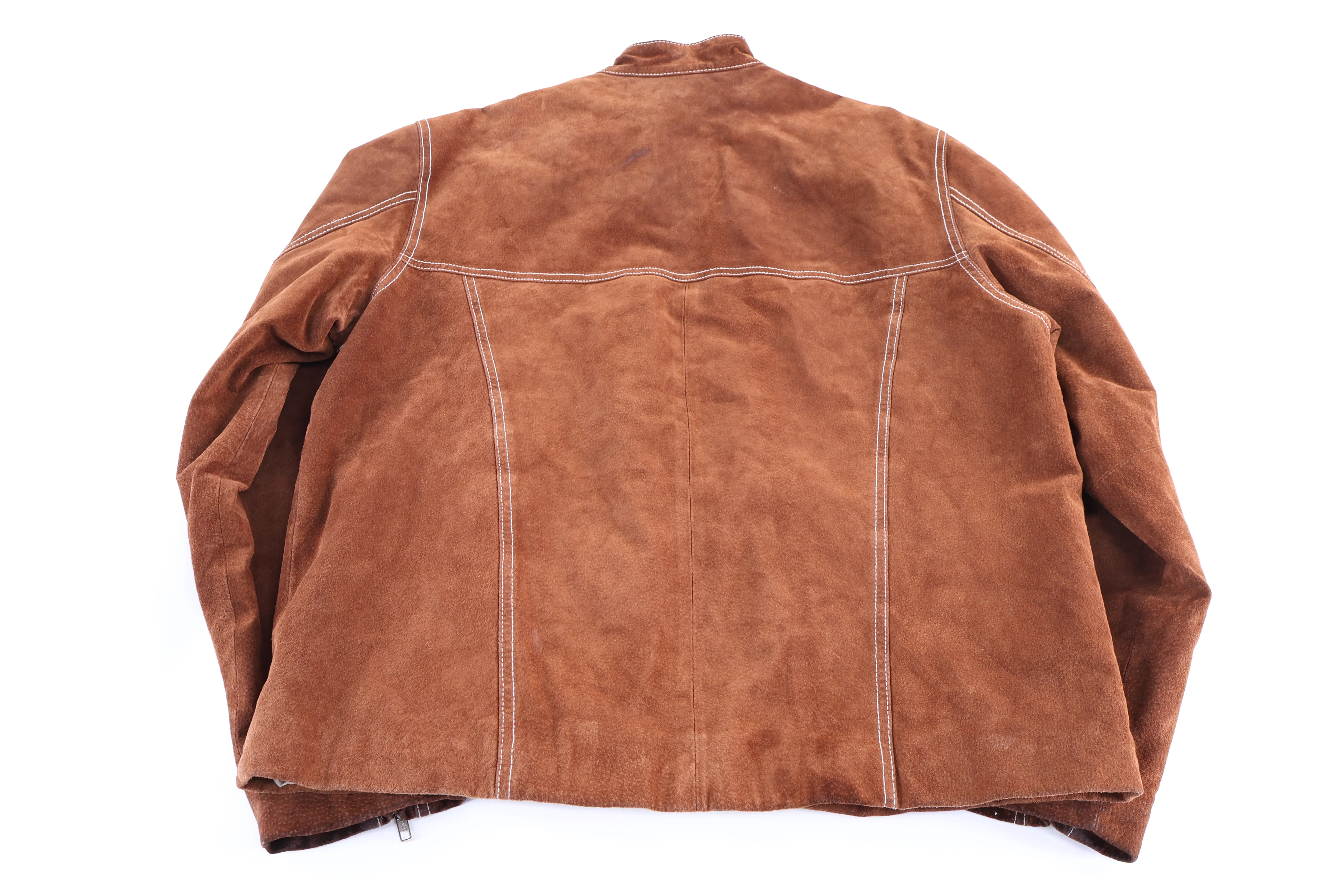 Vintage Wilsons Leather Brown Full Zip Leather Jacket - Image 2