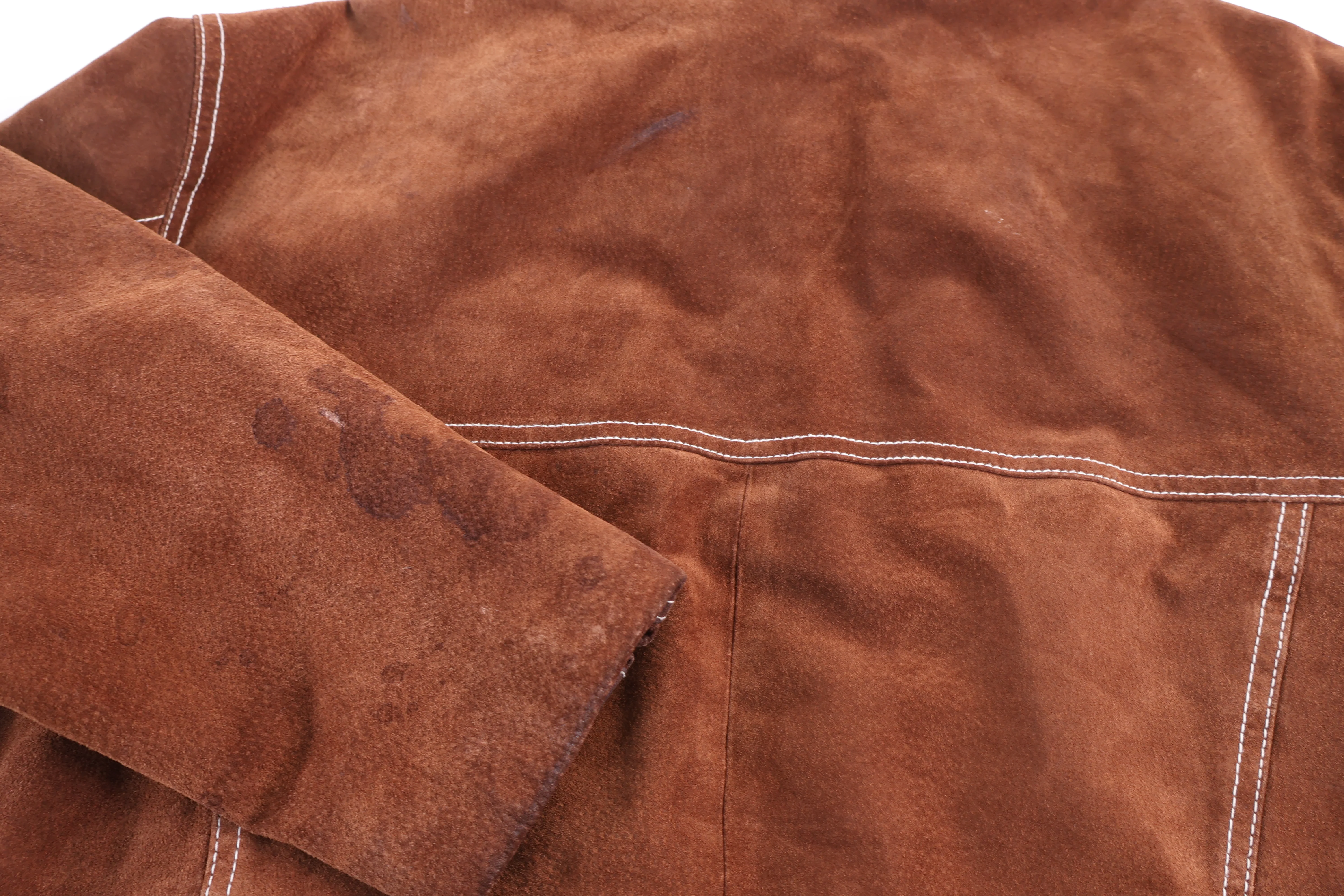 Vintage Wilsons Leather Brown Full Zip Leather Jacket - Image 3