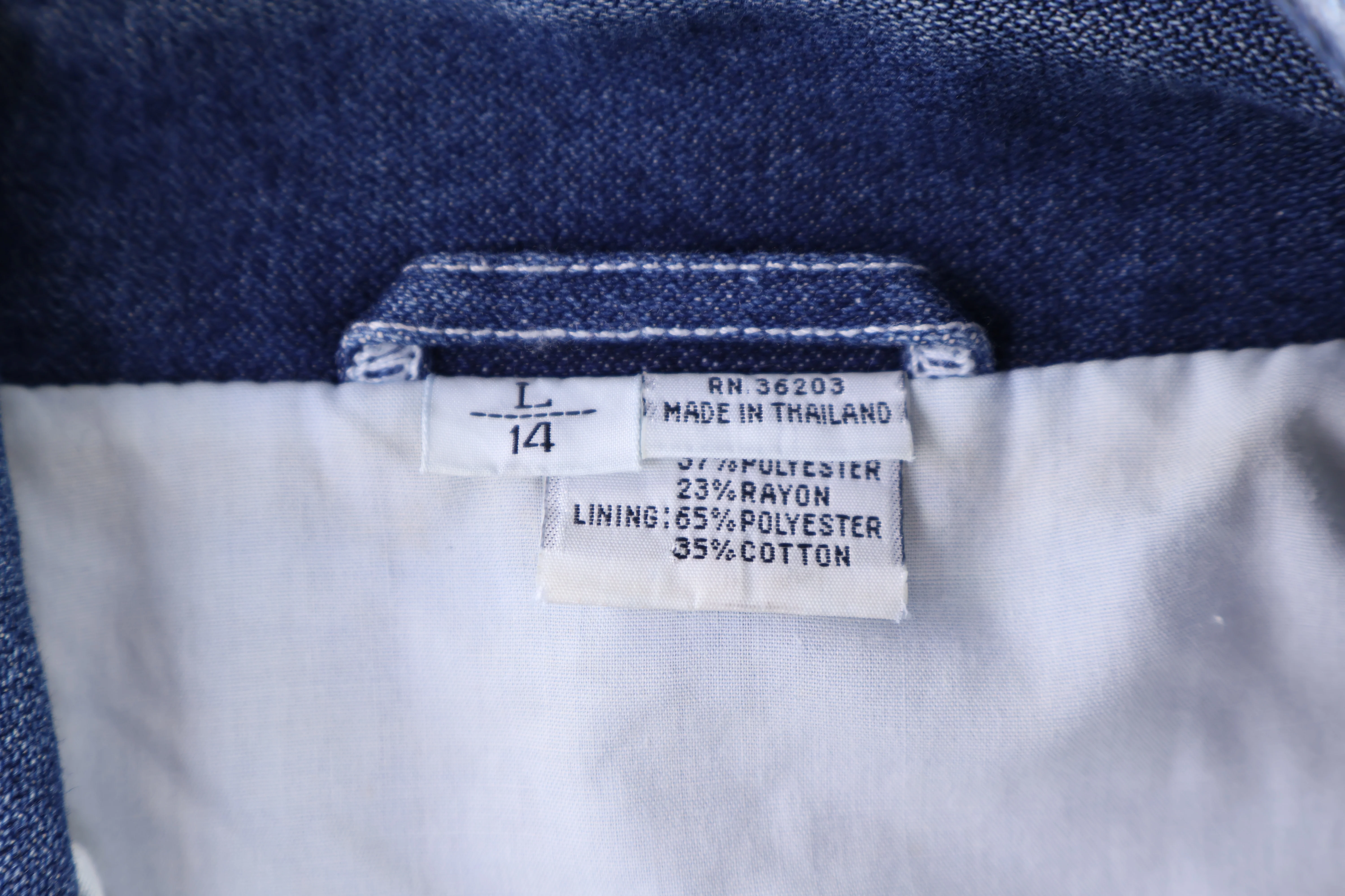 Women's London Fog Dark Wash Denim Jacket - Image 3