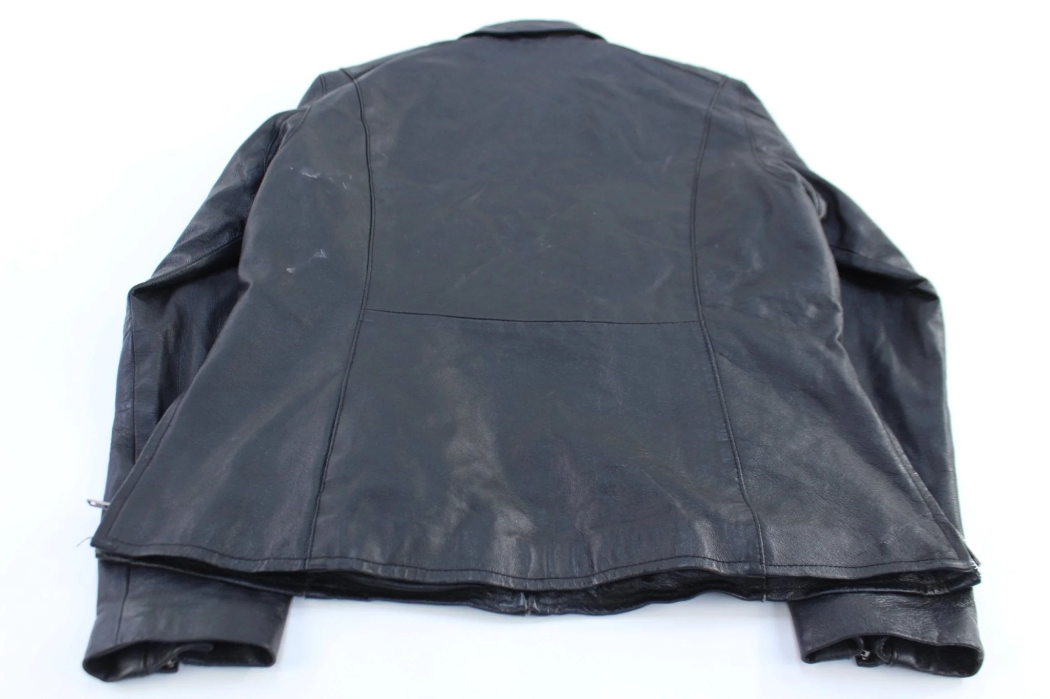 Vintage Women's Full Zip Leather Jacket - Image 2