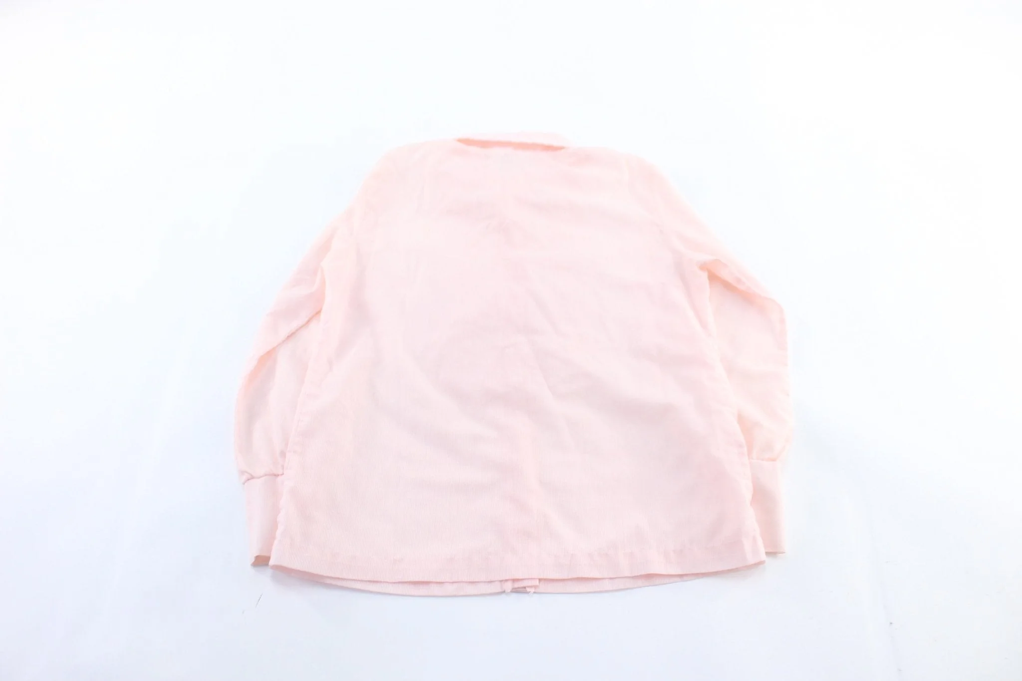 Vintage Women's New Fashion Creations Pink Tuxedo Ruffle Shirt - Image 2