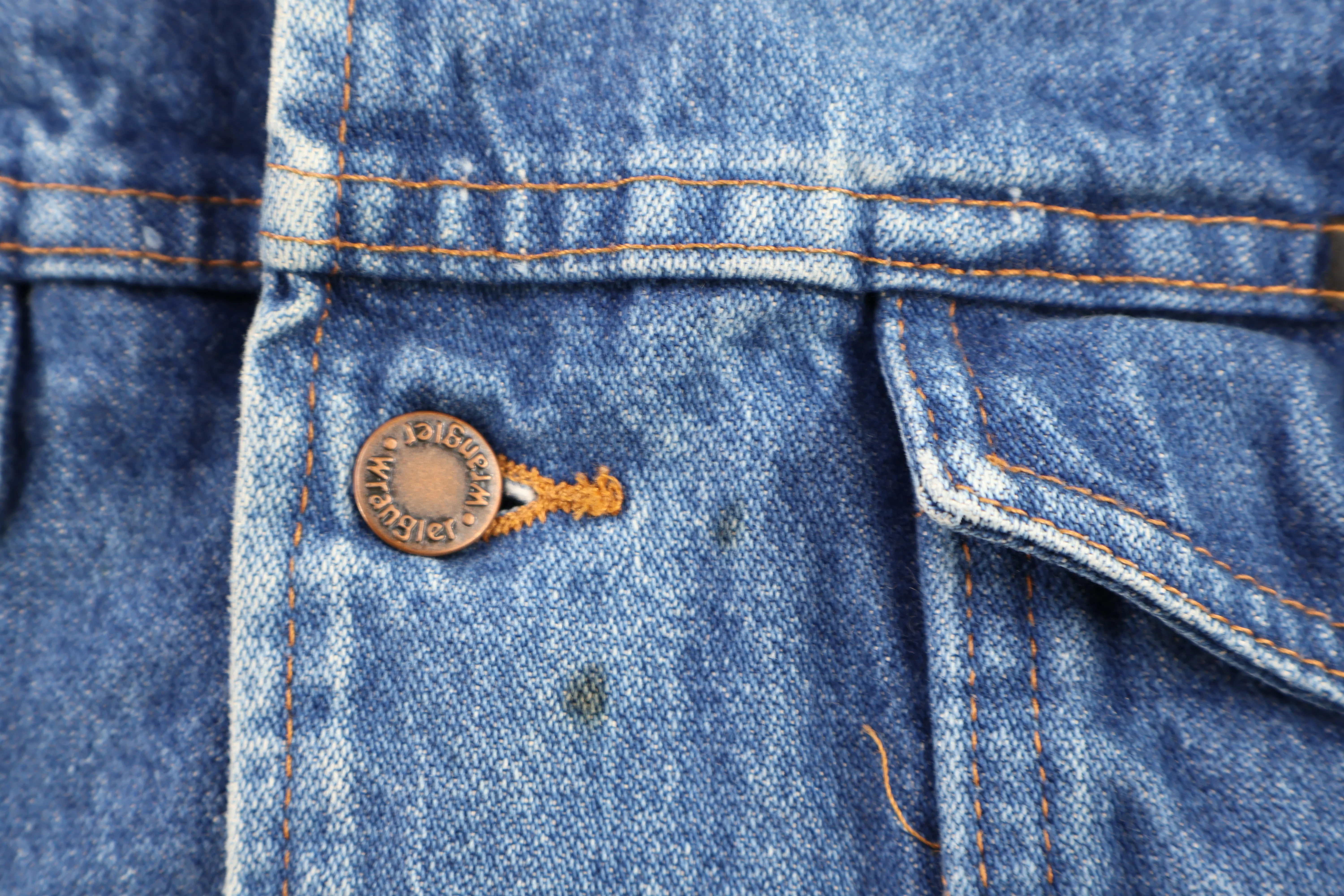 Vintage Wrangler Dark Wash Denim Jacket - Image 3
