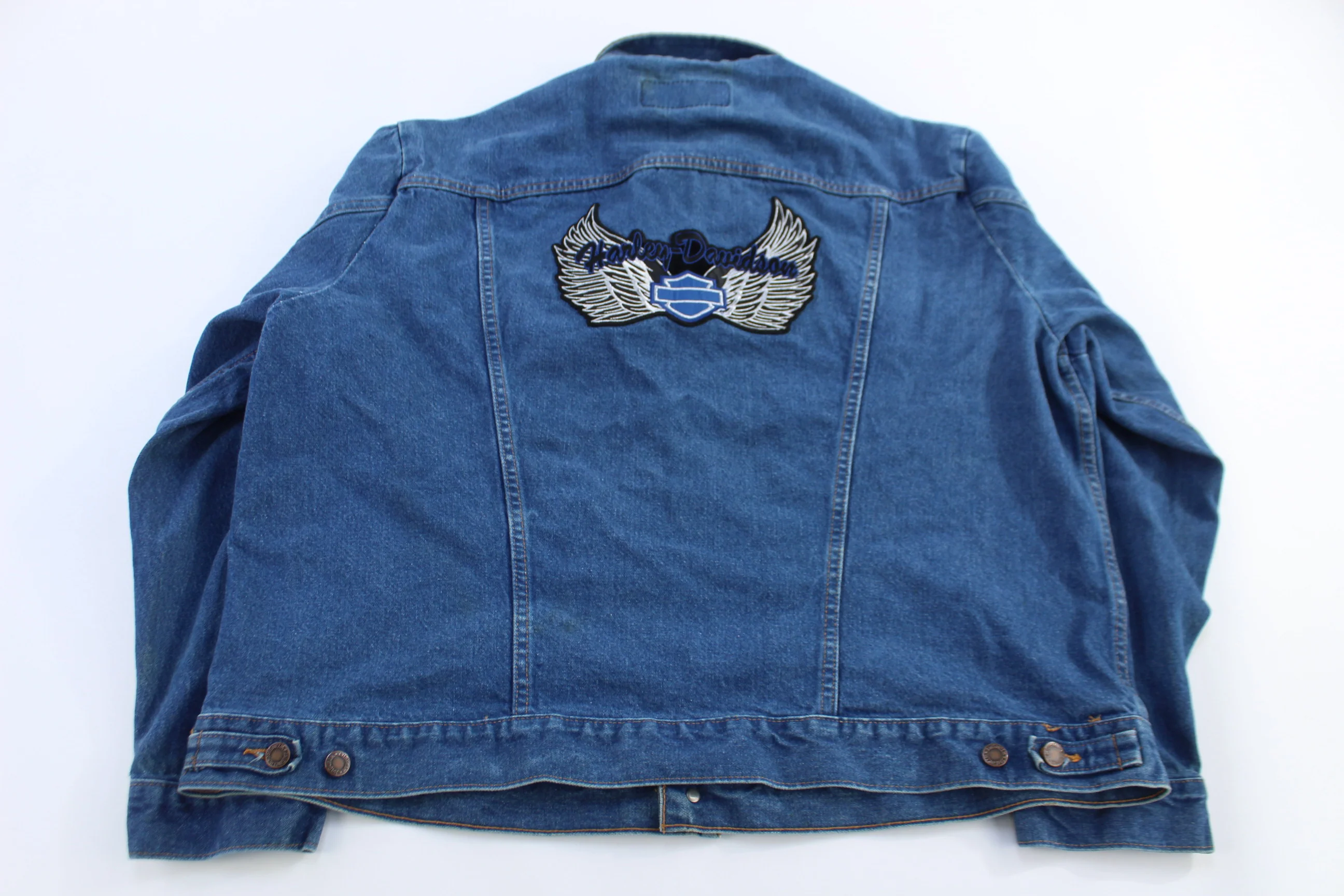 Vintage Wrangler Medium Wash Denim Trucker Jacket - Image 2