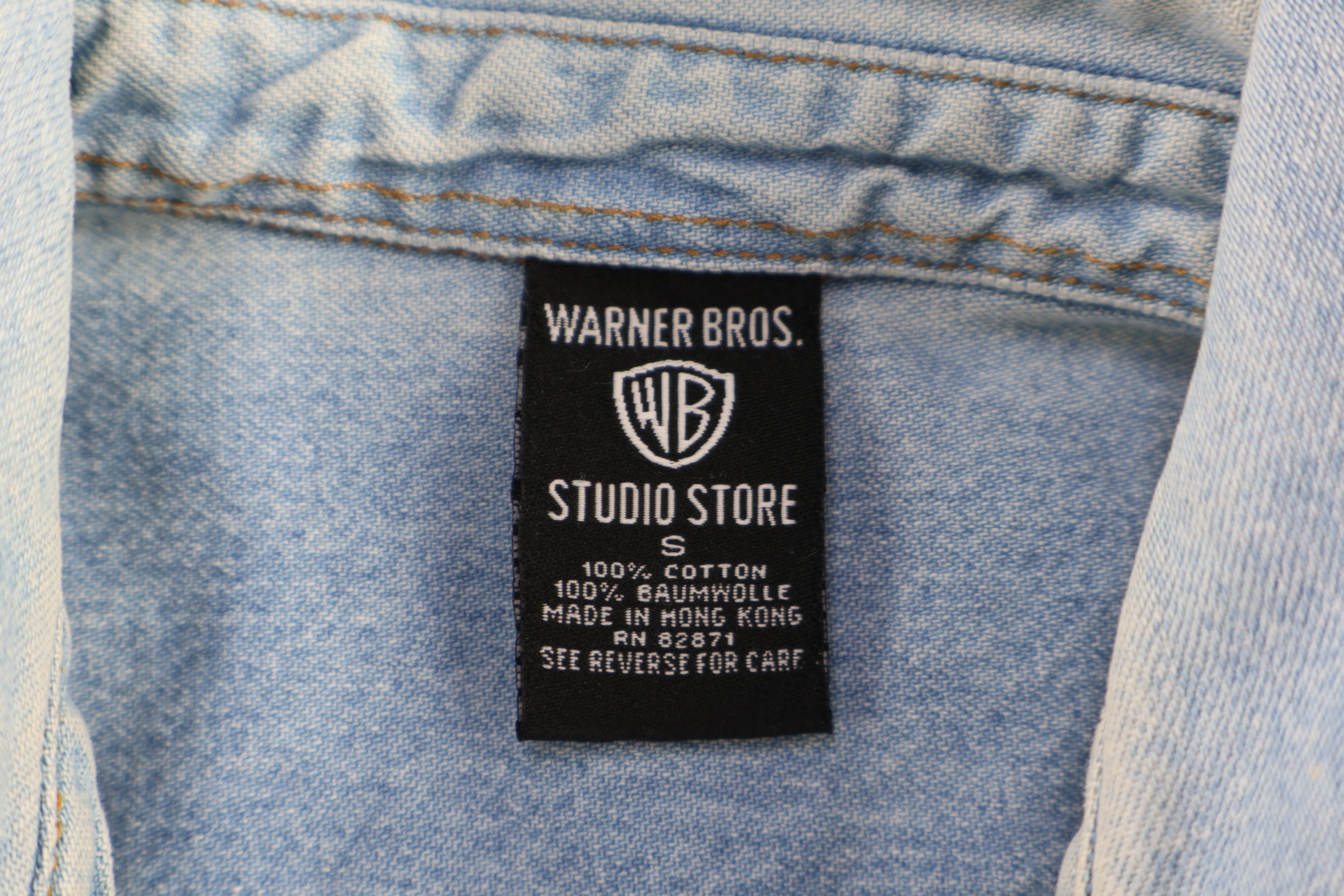 Warner Bro's Studio Store Wile E. Coyote LS Button Down - Image 3