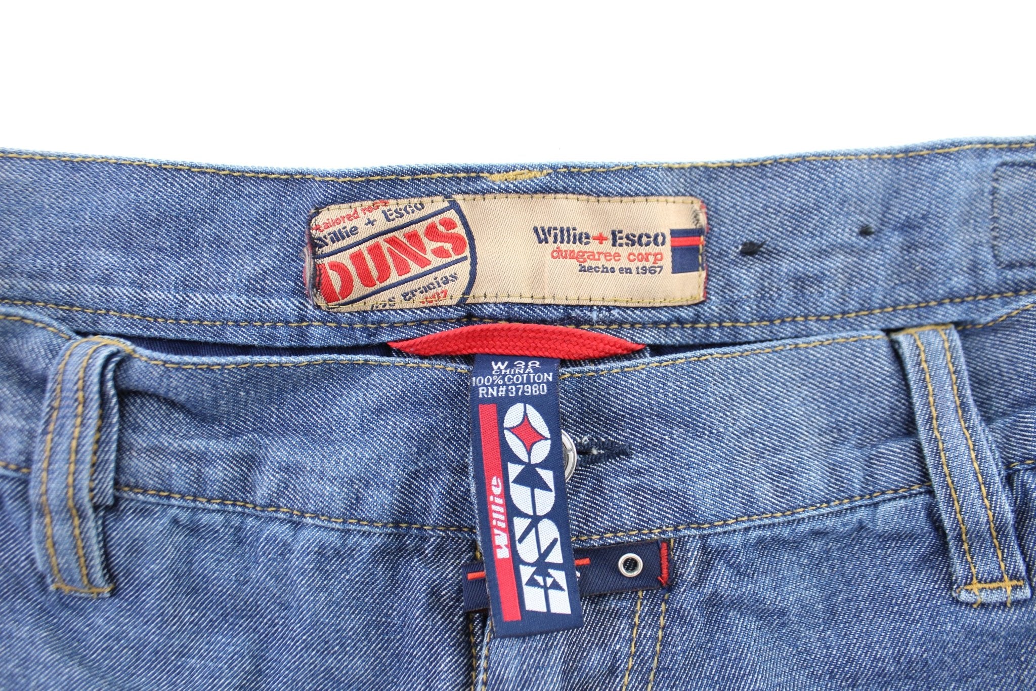 Willie Esco Dungarees Embroidered Denim Shorts - Image 3