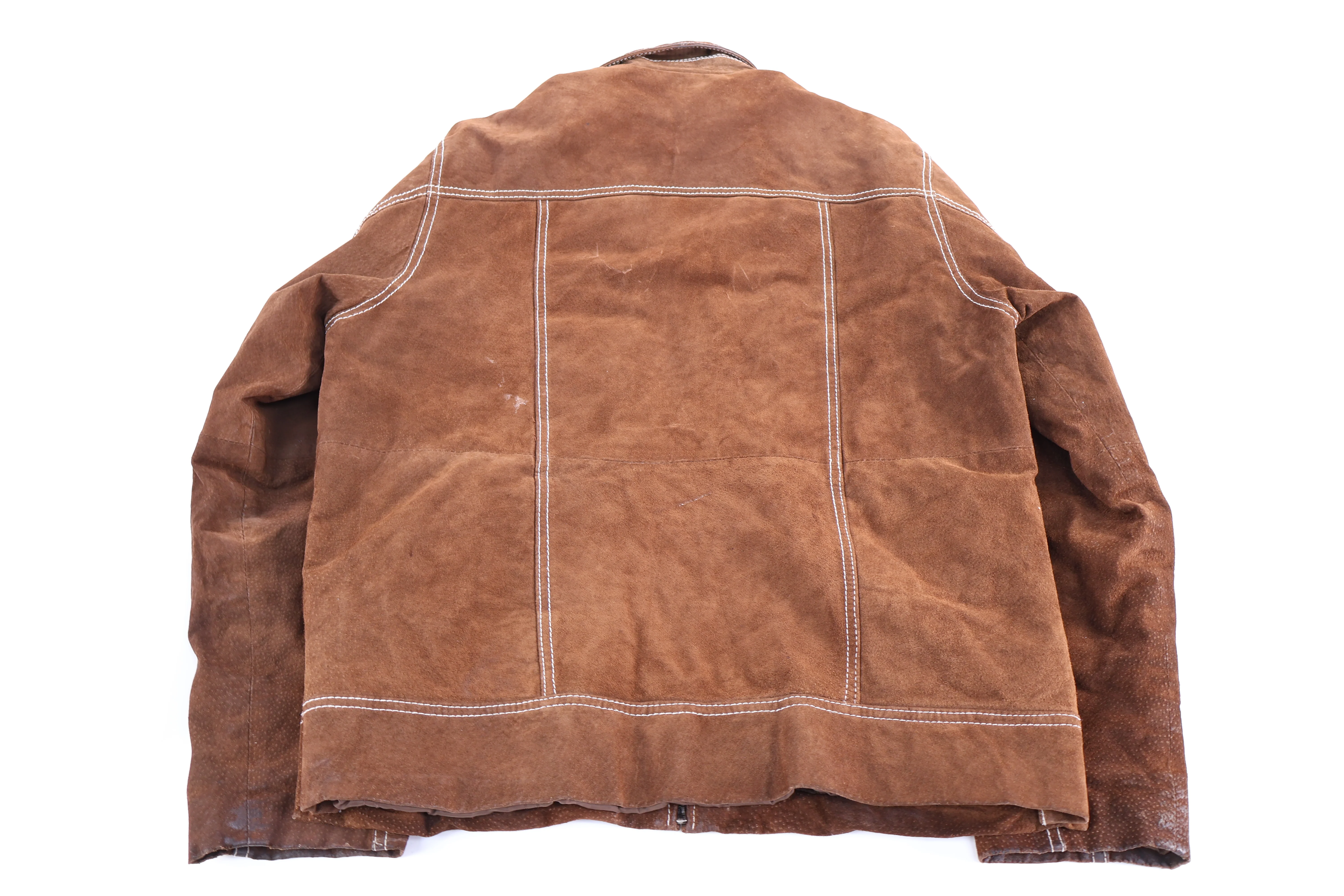 Wilson Leather Brown Suede Leather Jacket - Image 2
