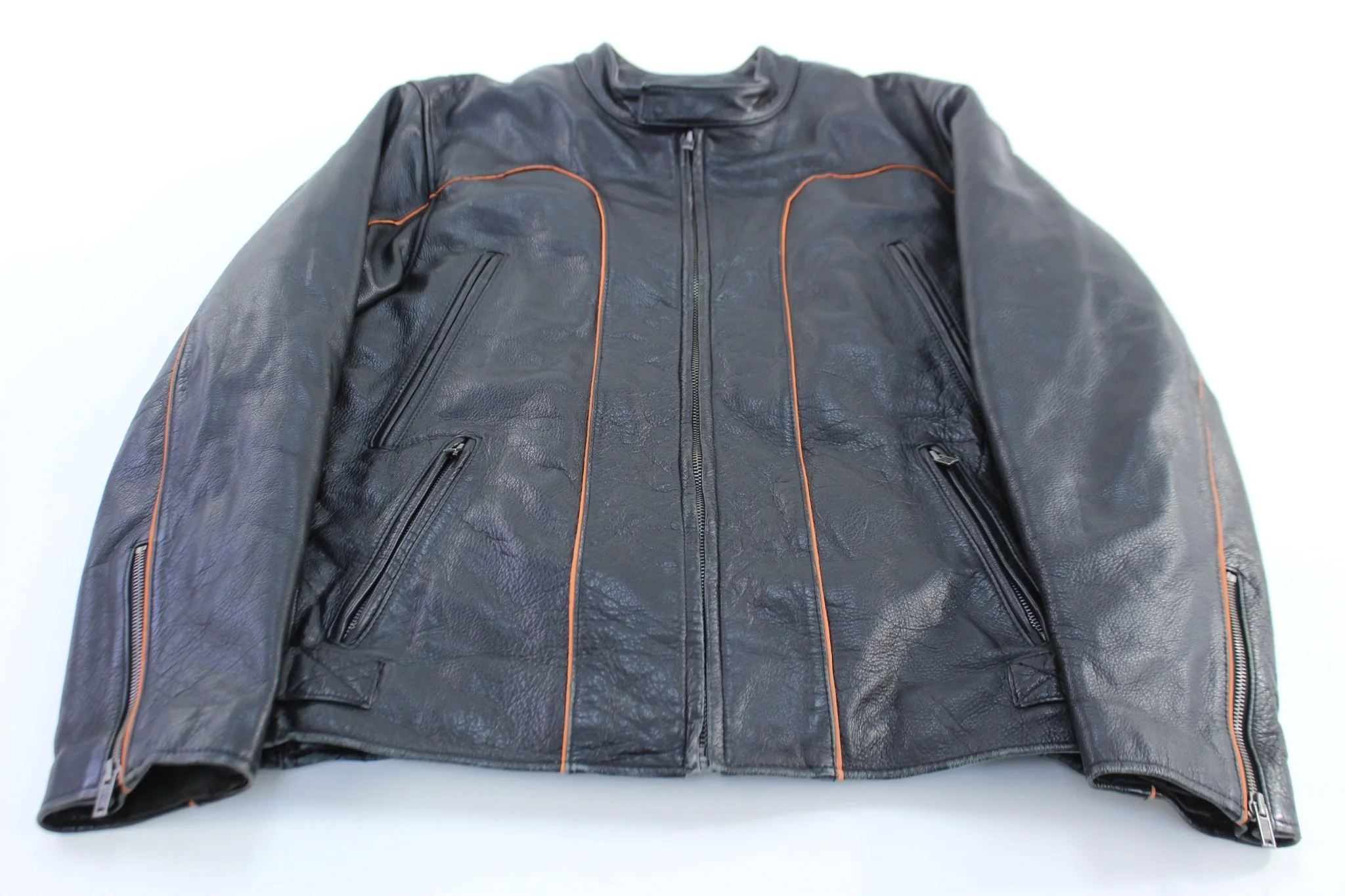 Wilsons Leather Black Zip Up Jacket