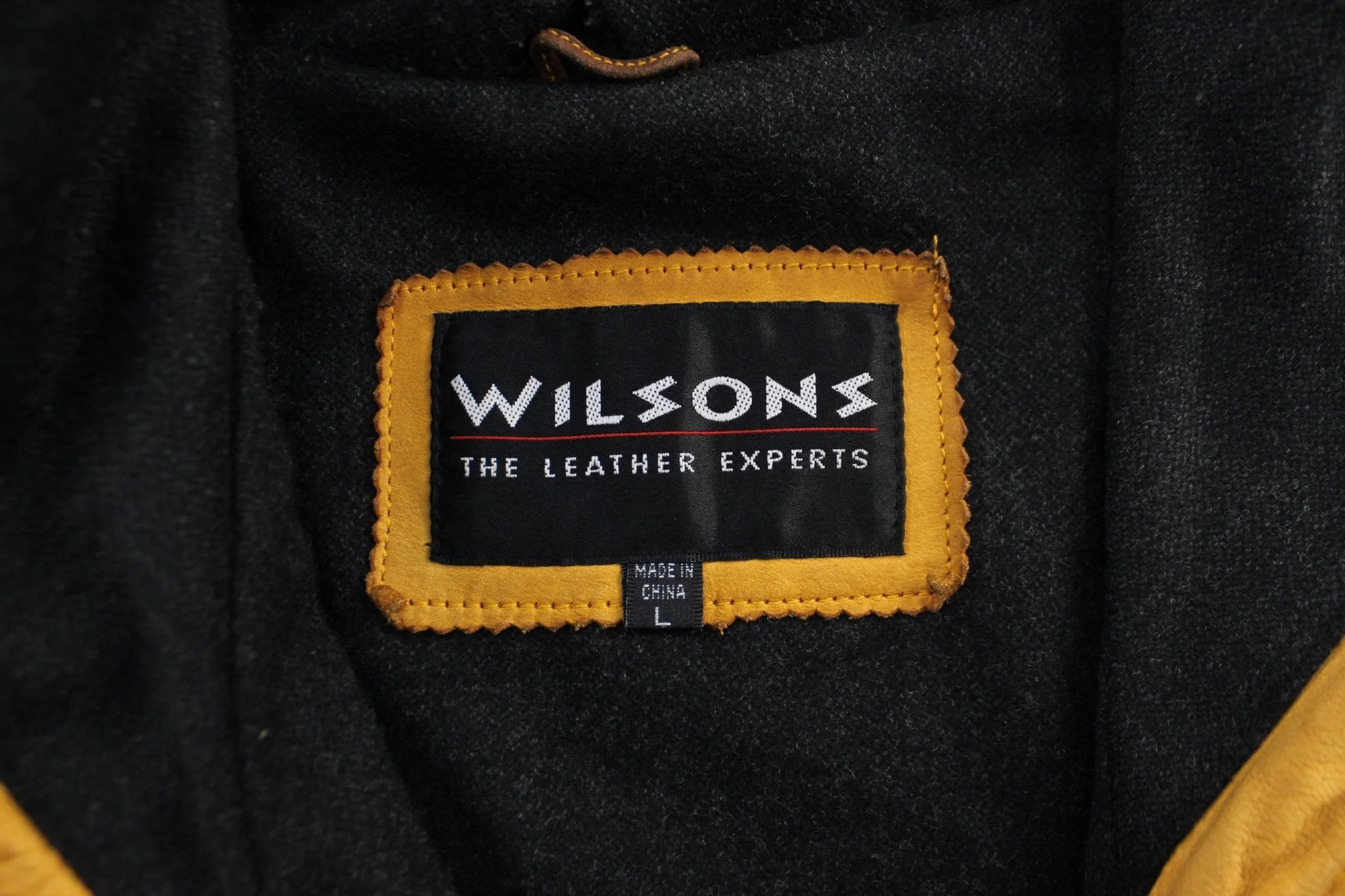 Wilson's The Leather Expert Yellow Zip Up Jacket - Image 4