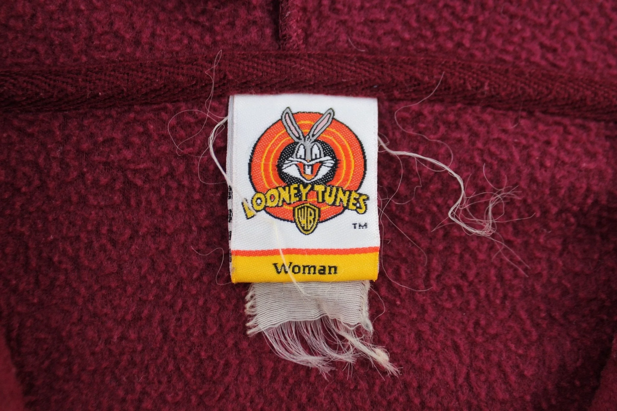 Women's 2000 Looney Tunes Embroidered Tweety Fleece Pullover - Image 3