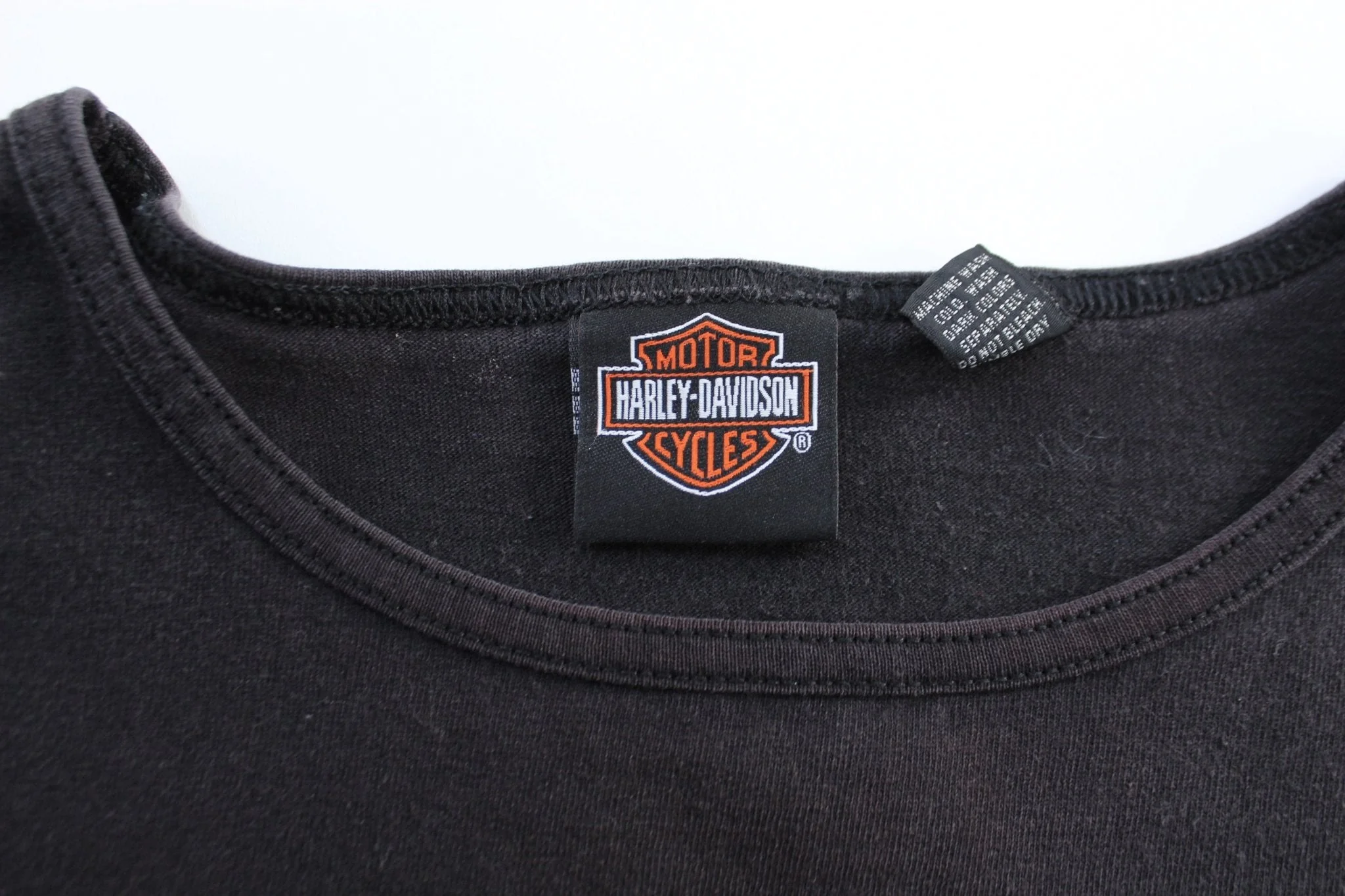 Women's 2003 Harley Davidson Motorcycles Embroidered El Paso, Texas T-Shirt - Image 3