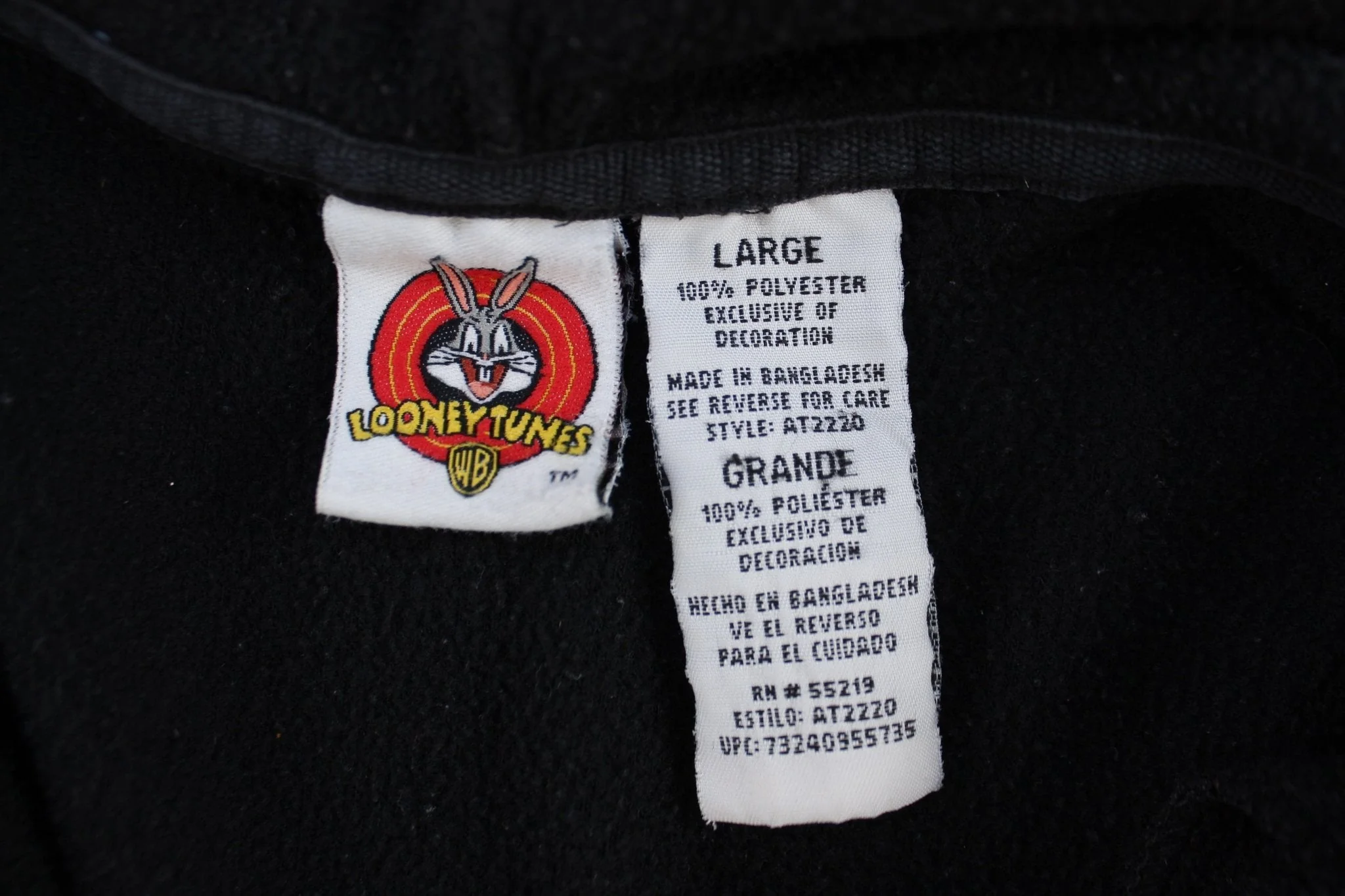 Women's 2003 Looney Tunes Embroidered Tweety Fleece Pullover - Image 3