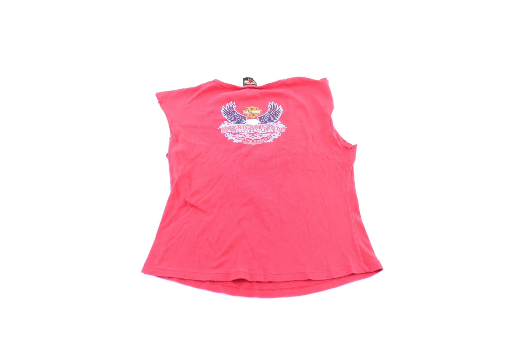 Women's 2004 Harley Davidson Motorcycles Denton County, Texas T-Shirt - Image 2