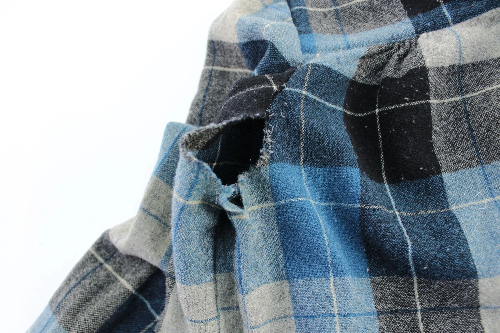 Women's 50's Pendleton Woolen Mills Blue & Black Plaid Coat - Image 4