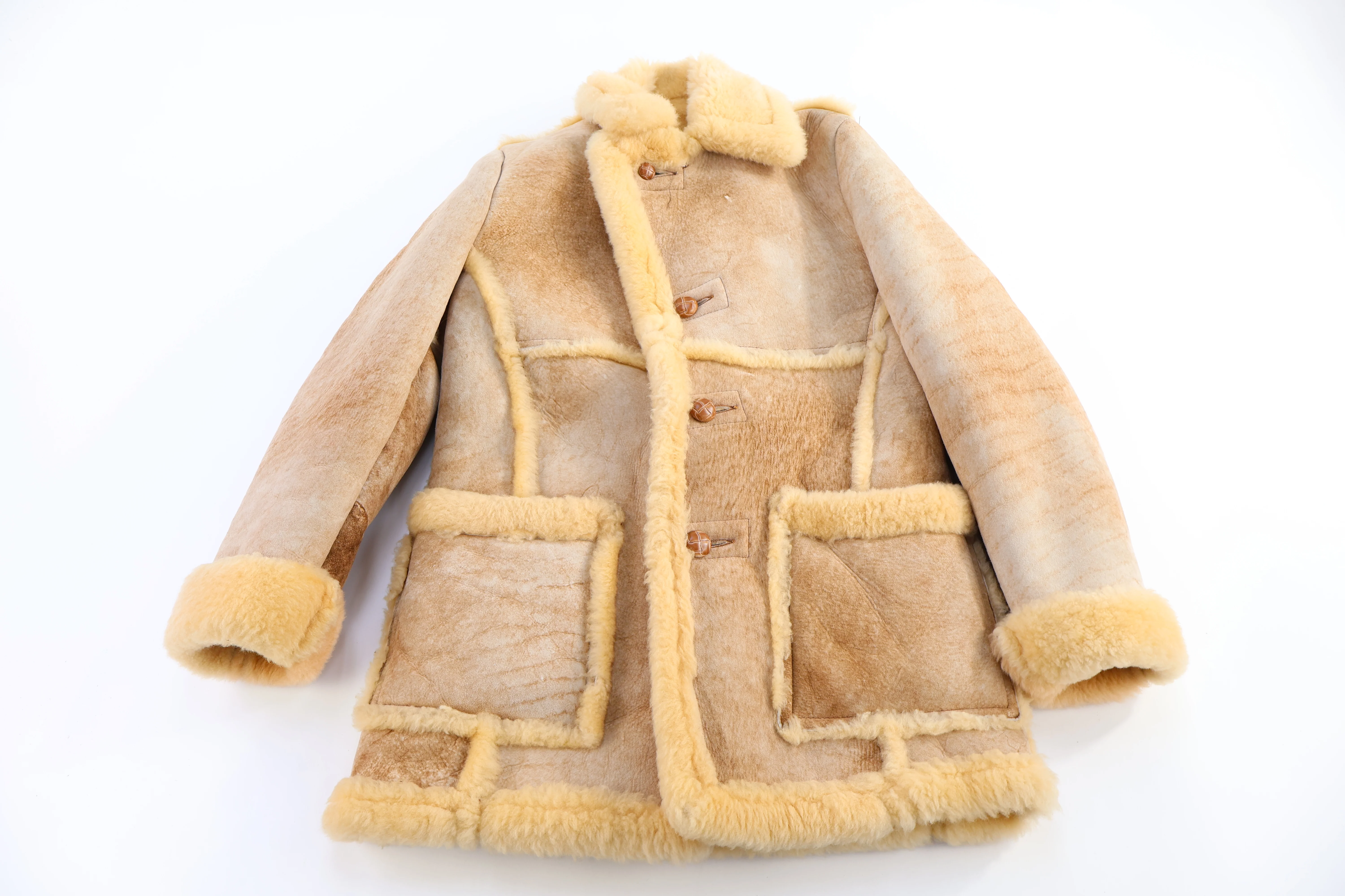 Women's 70's Schott Bros Leather Tan Coat