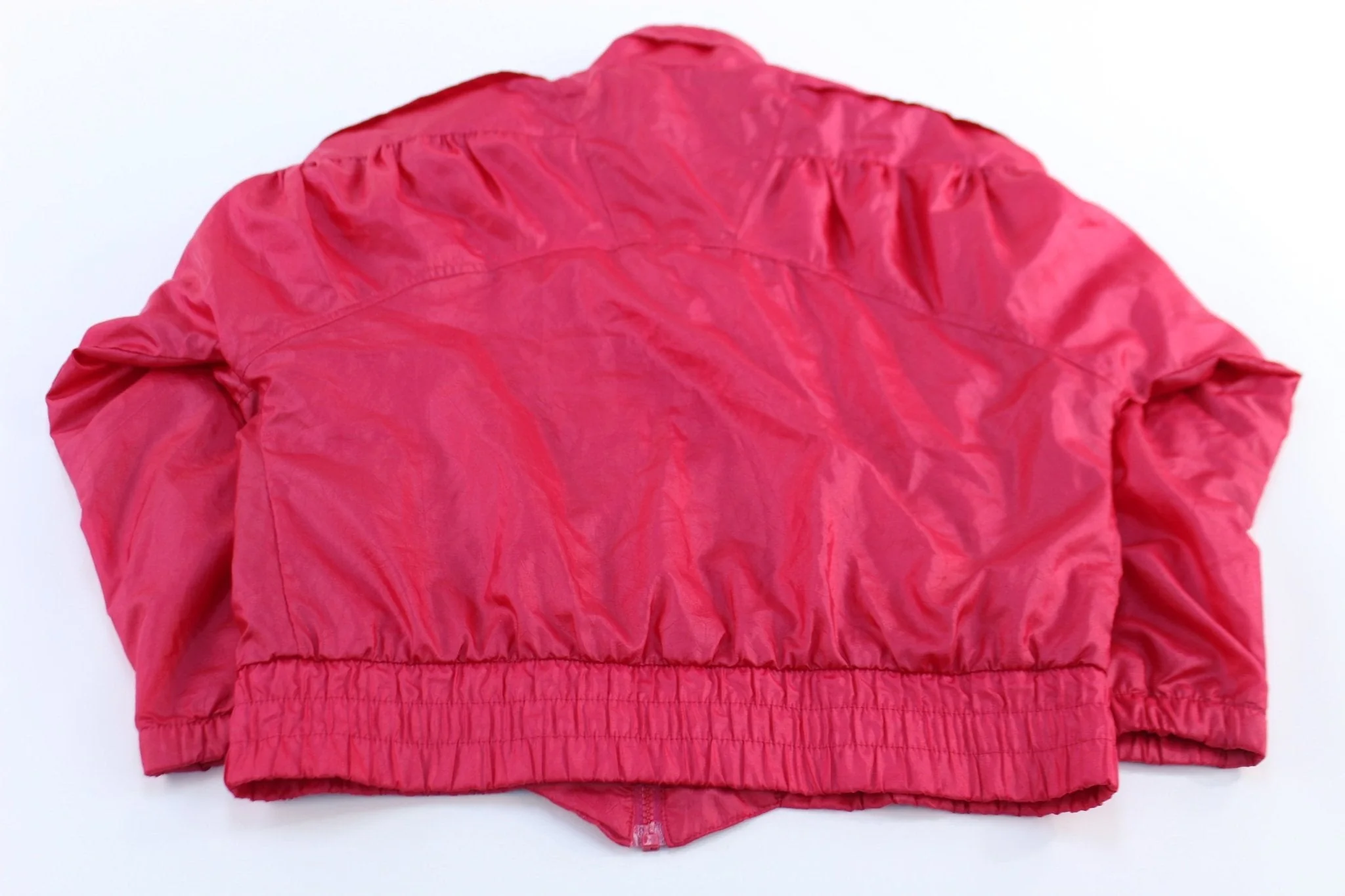 Women's 80's Adidas Embroidered Logo Pink Windbreaker Jacket - Image 2