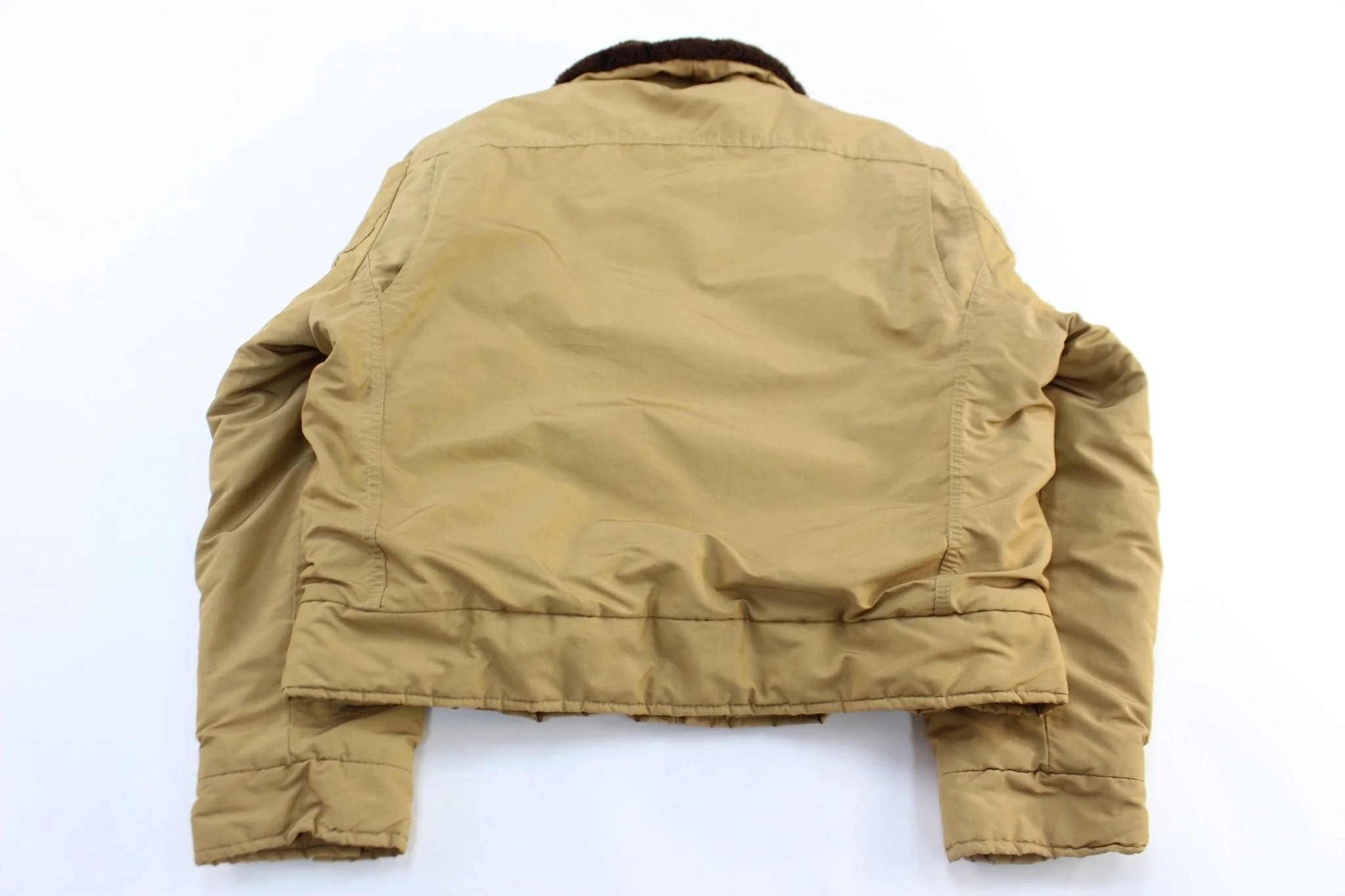 Women's 80's JCPenney Tan Bomber Jacket - Image 2