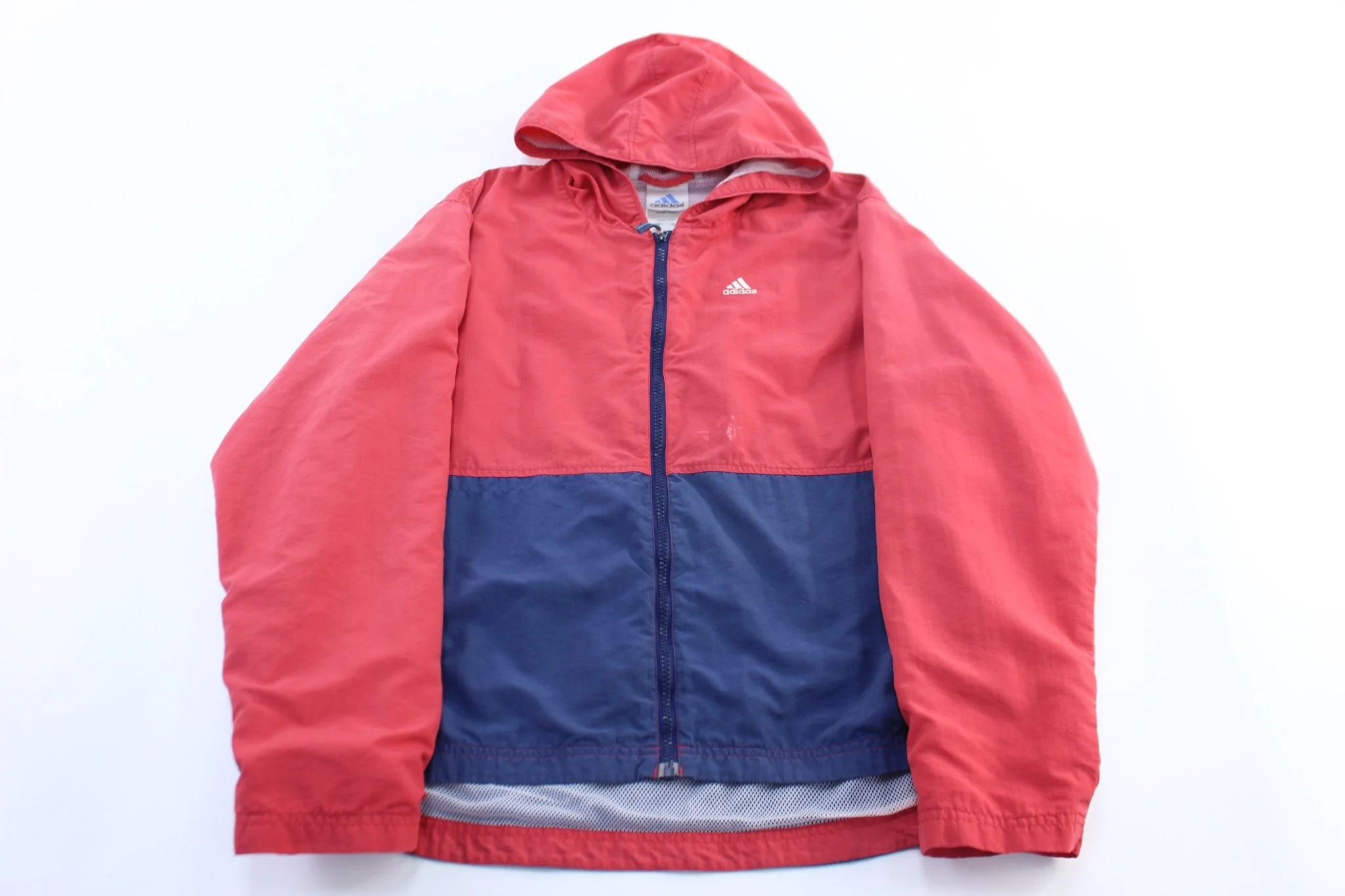 Women's 90's Adidas Embroidered Logo Red & Black Zip Up Jacket