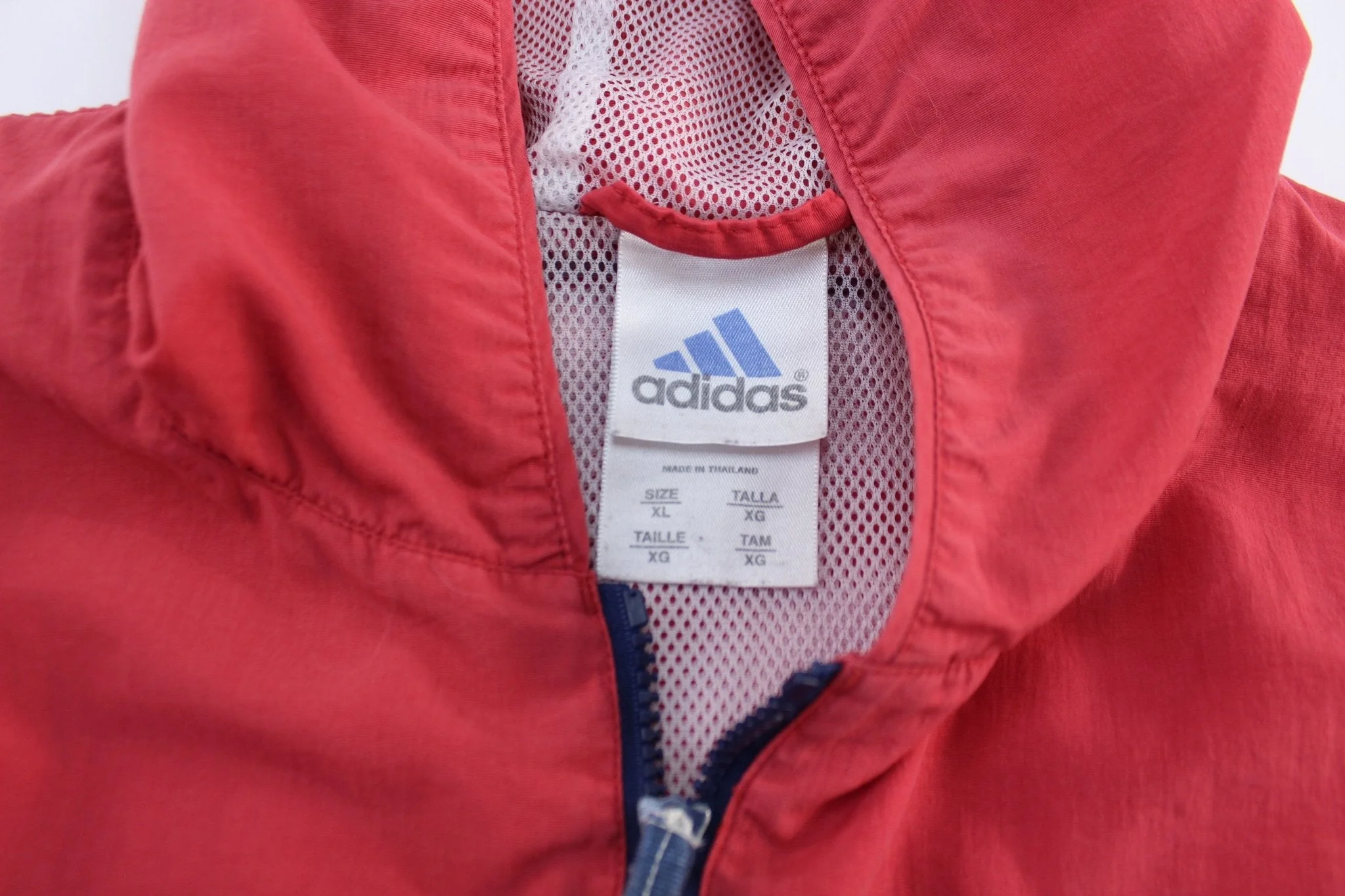 Women's 90's Adidas Embroidered Logo Red & Black Zip Up Jacket - Image 4