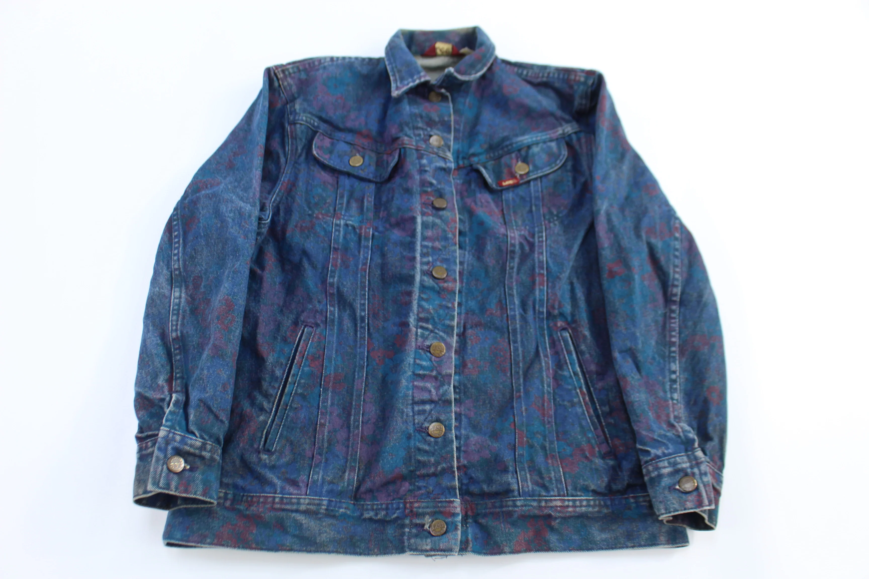 Women's 90's Lee Multipatterned Denim Trucker Jacket