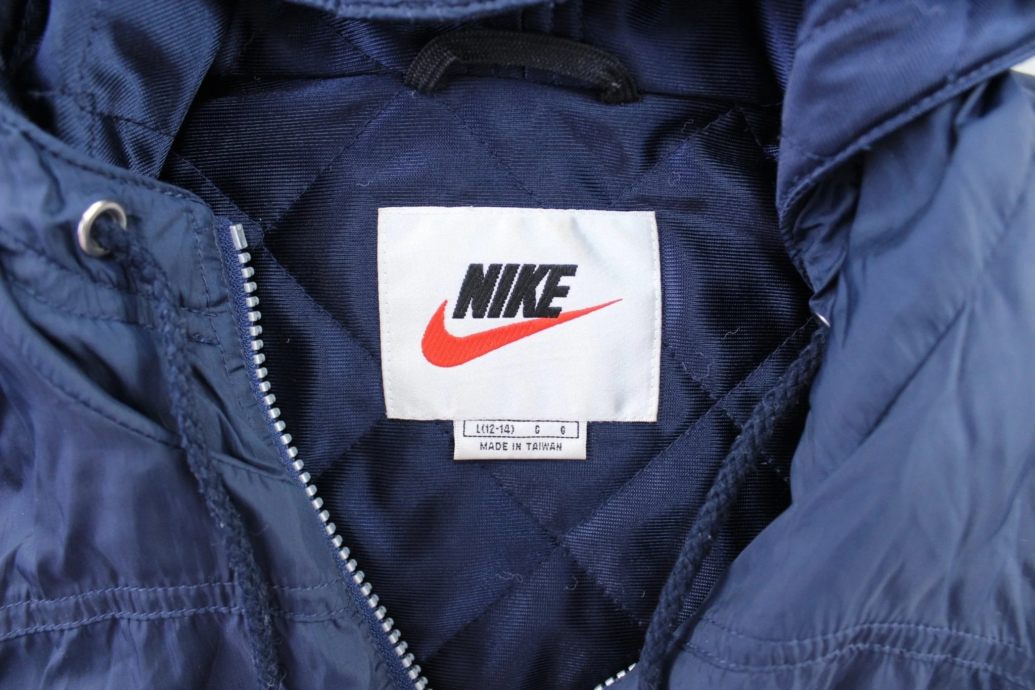 Women's 90's Nike Embroidered Logo Blue Zip Up Jacket - Image 3