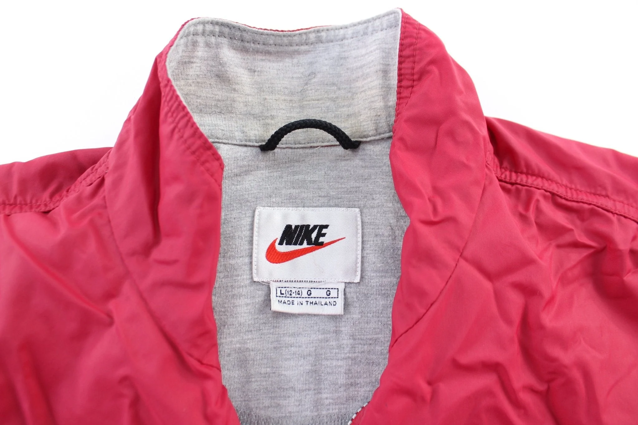 Women's 90's Nike Embroidered Logo Maroon Zip Up Jacket - Image 3