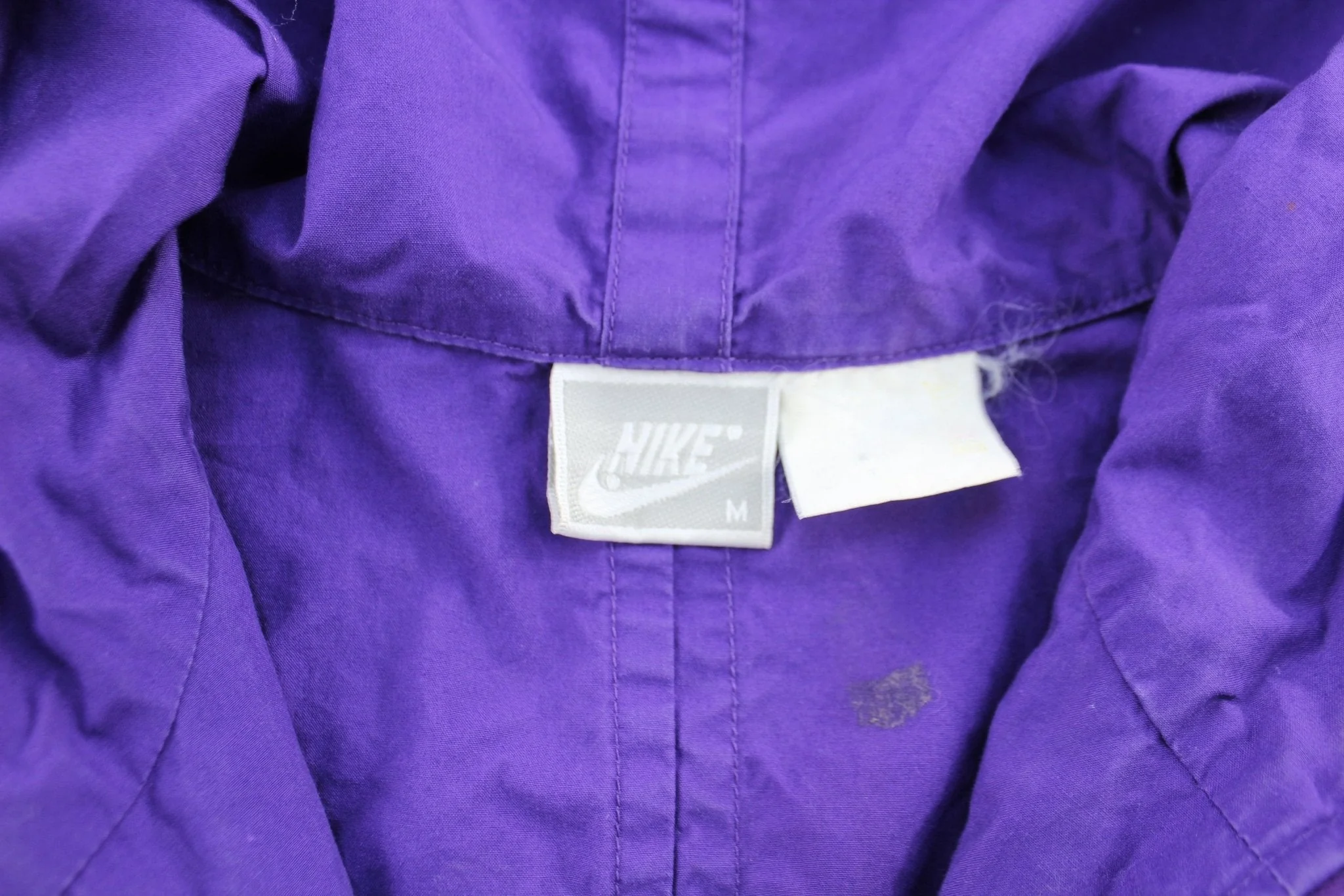 Women's 90's Nike Embroidered Logo Purple Anorak Jacket - Image 4