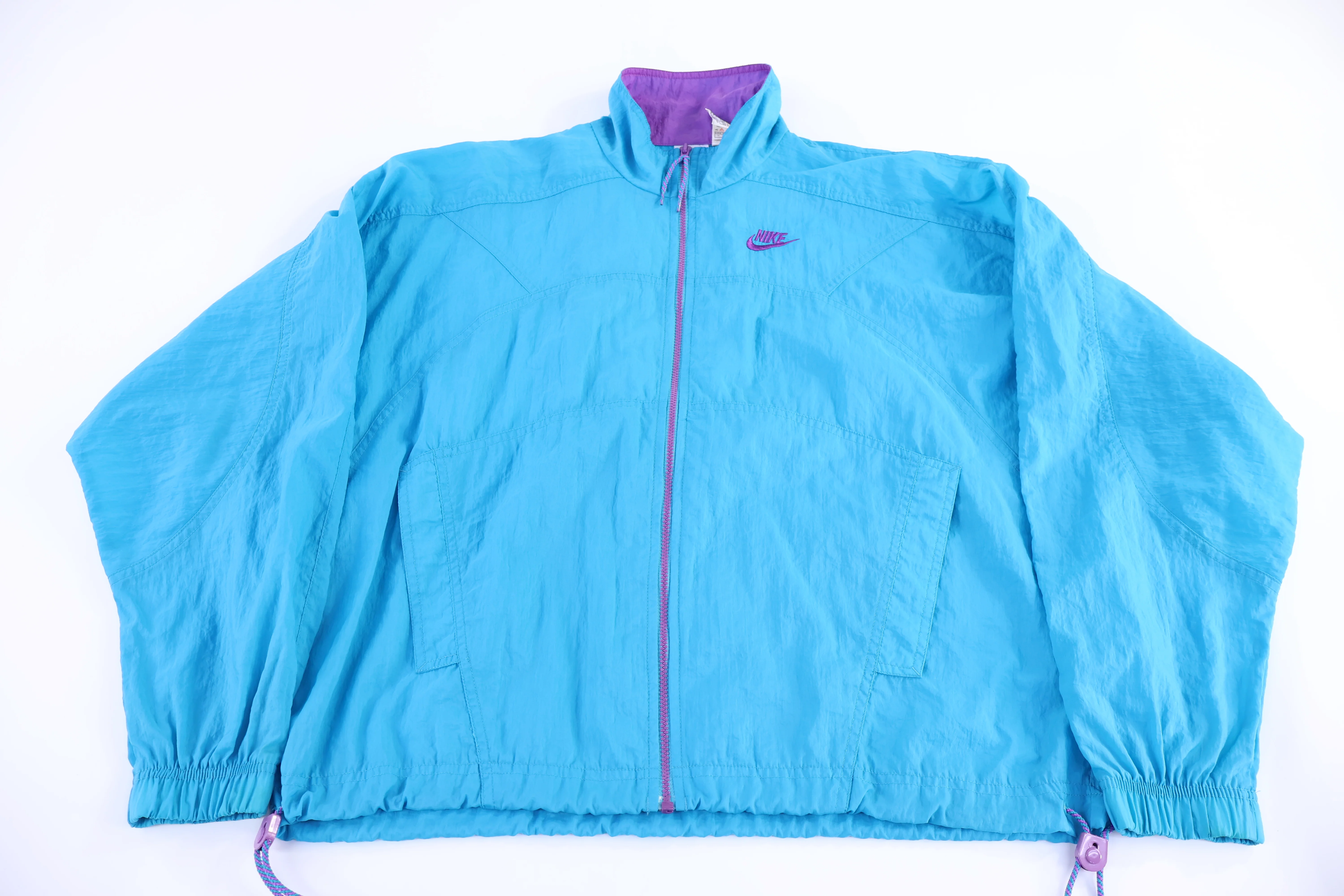 Women's 90's Nike Purple & Blue Full Zip Windbreaker