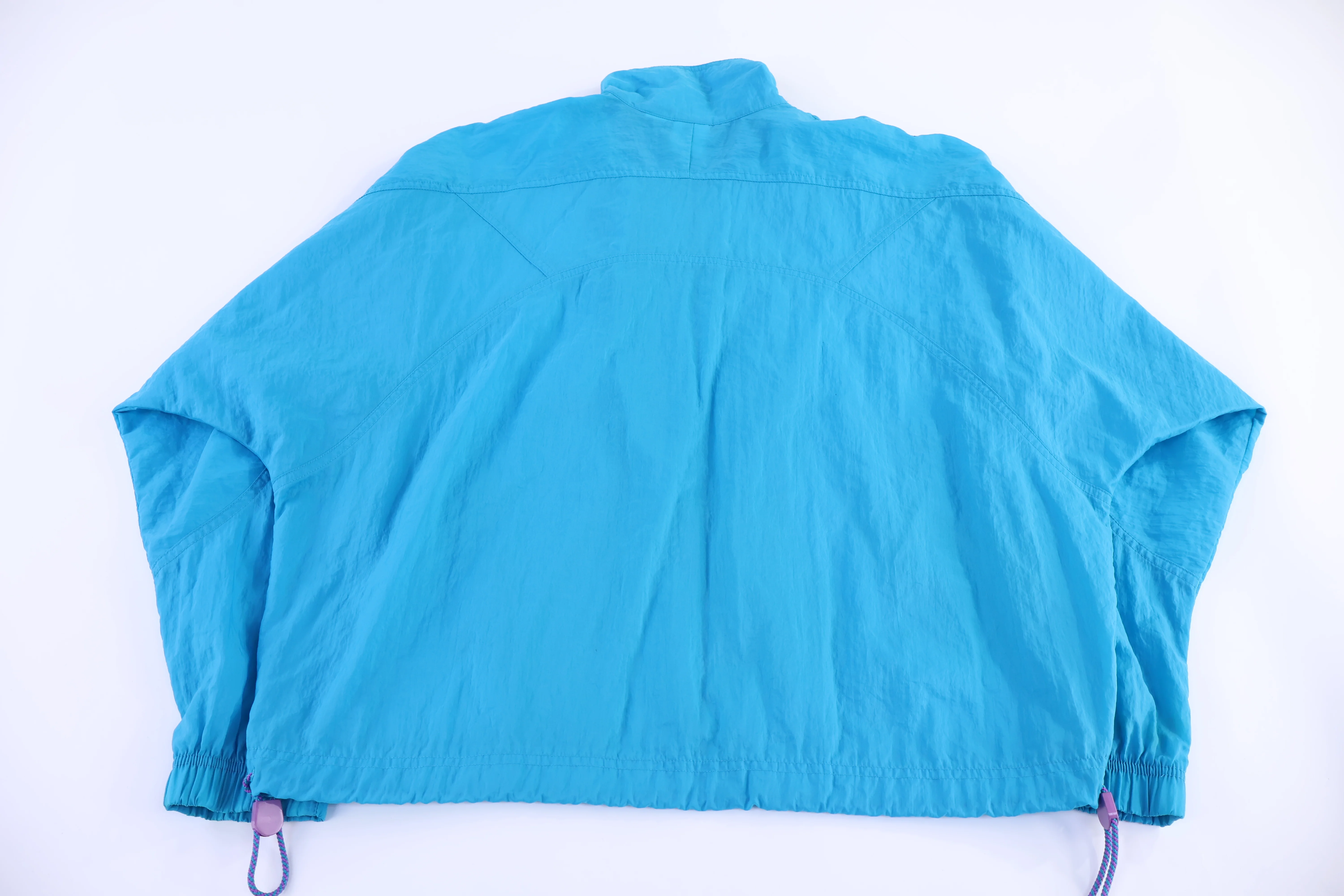 Women's 90's Nike Purple & Blue Full Zip Windbreaker - Image 2