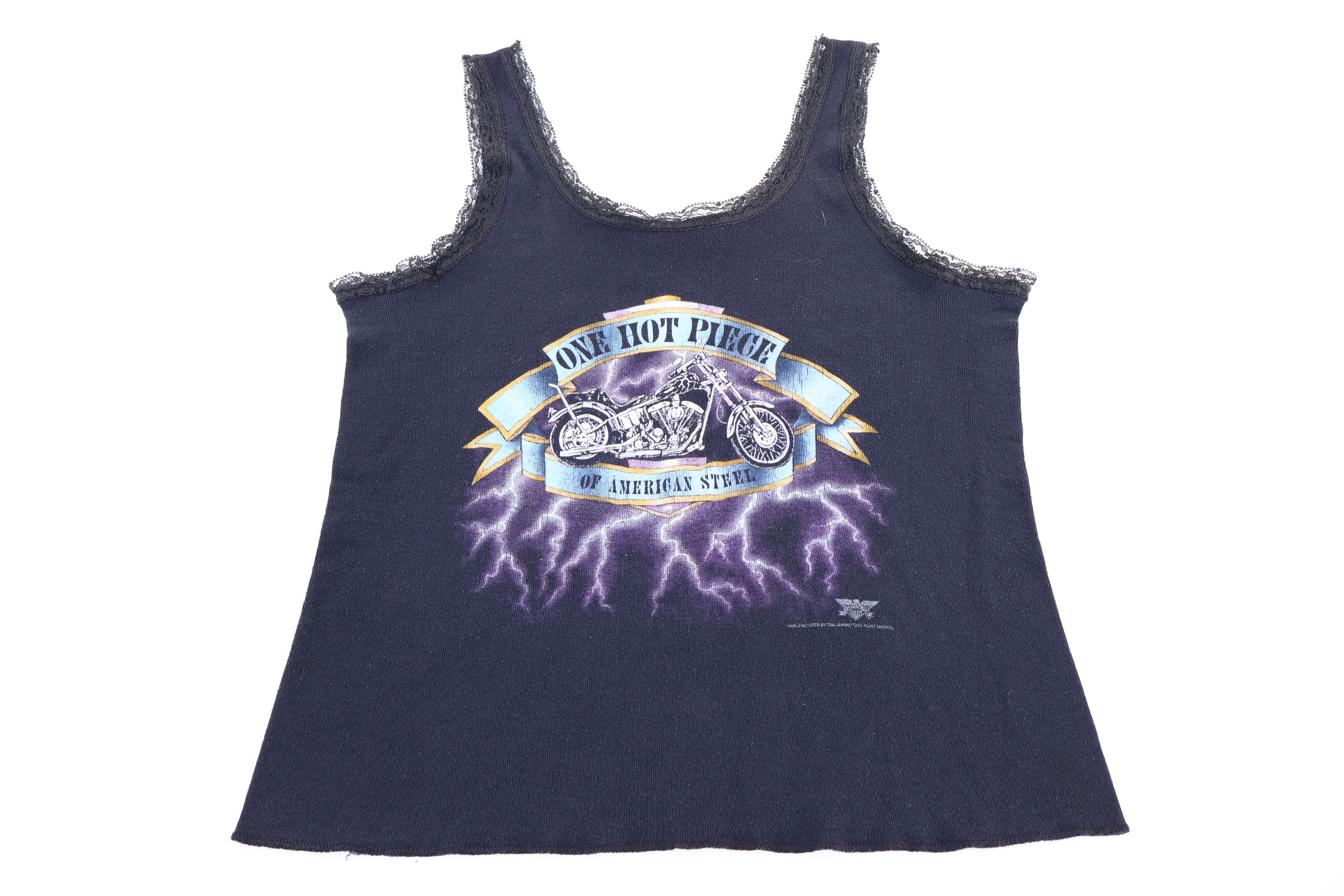 Women's 90's One Hot Piece Biker 3D Emblem Tank Top