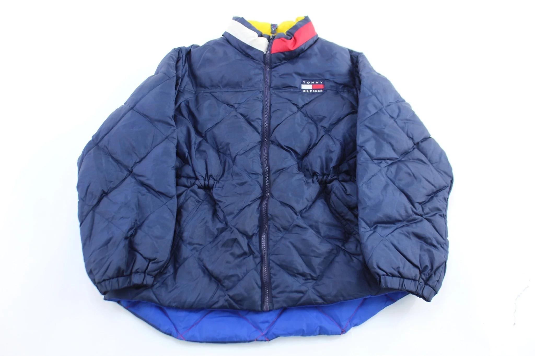 Women's 90's Tommy Hilfiger Blue Zip Up Jacket