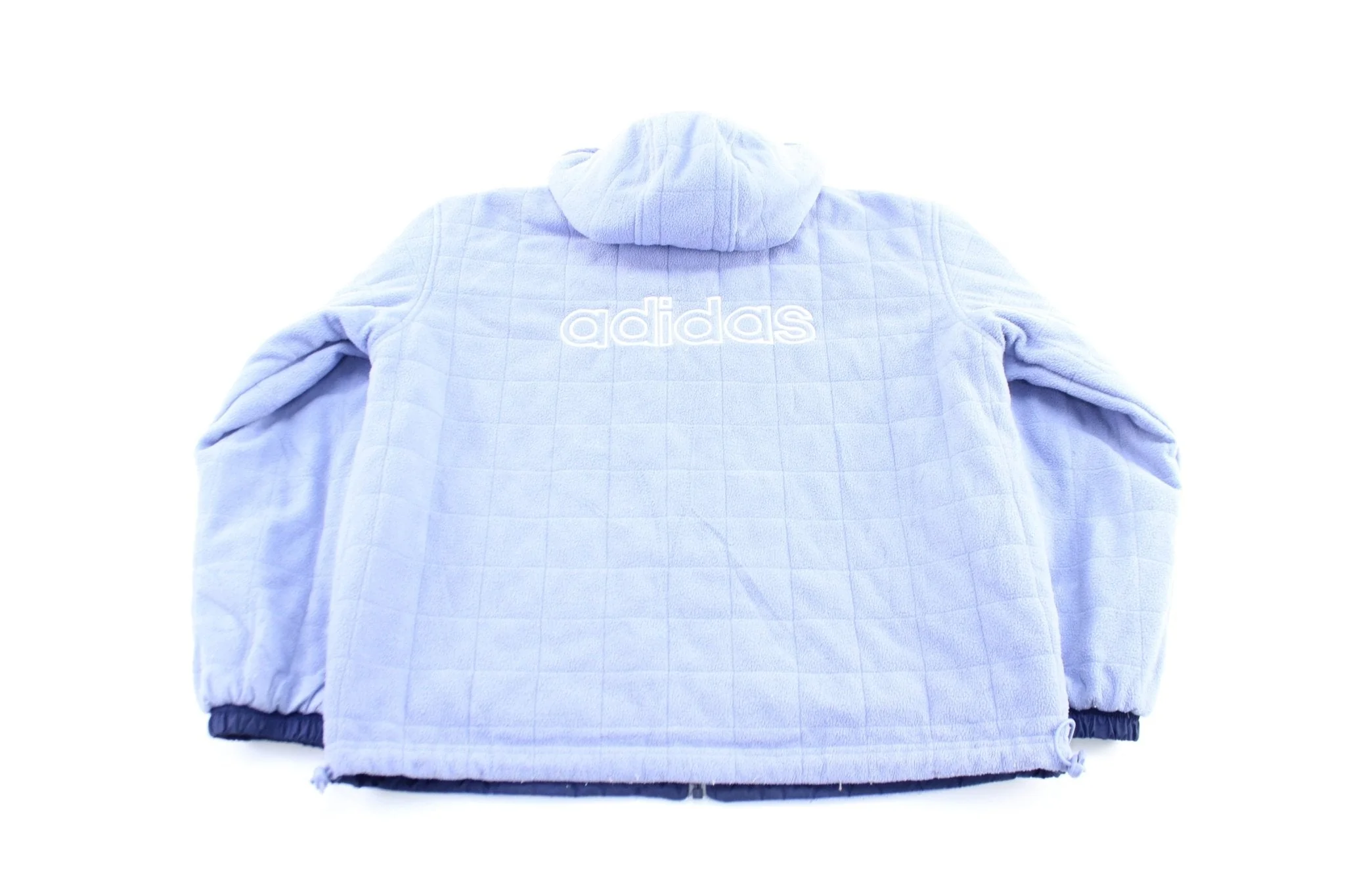 Women's Adidas Embroidered Logo Light Purple Reversible Zip Up Jacket - Image 2