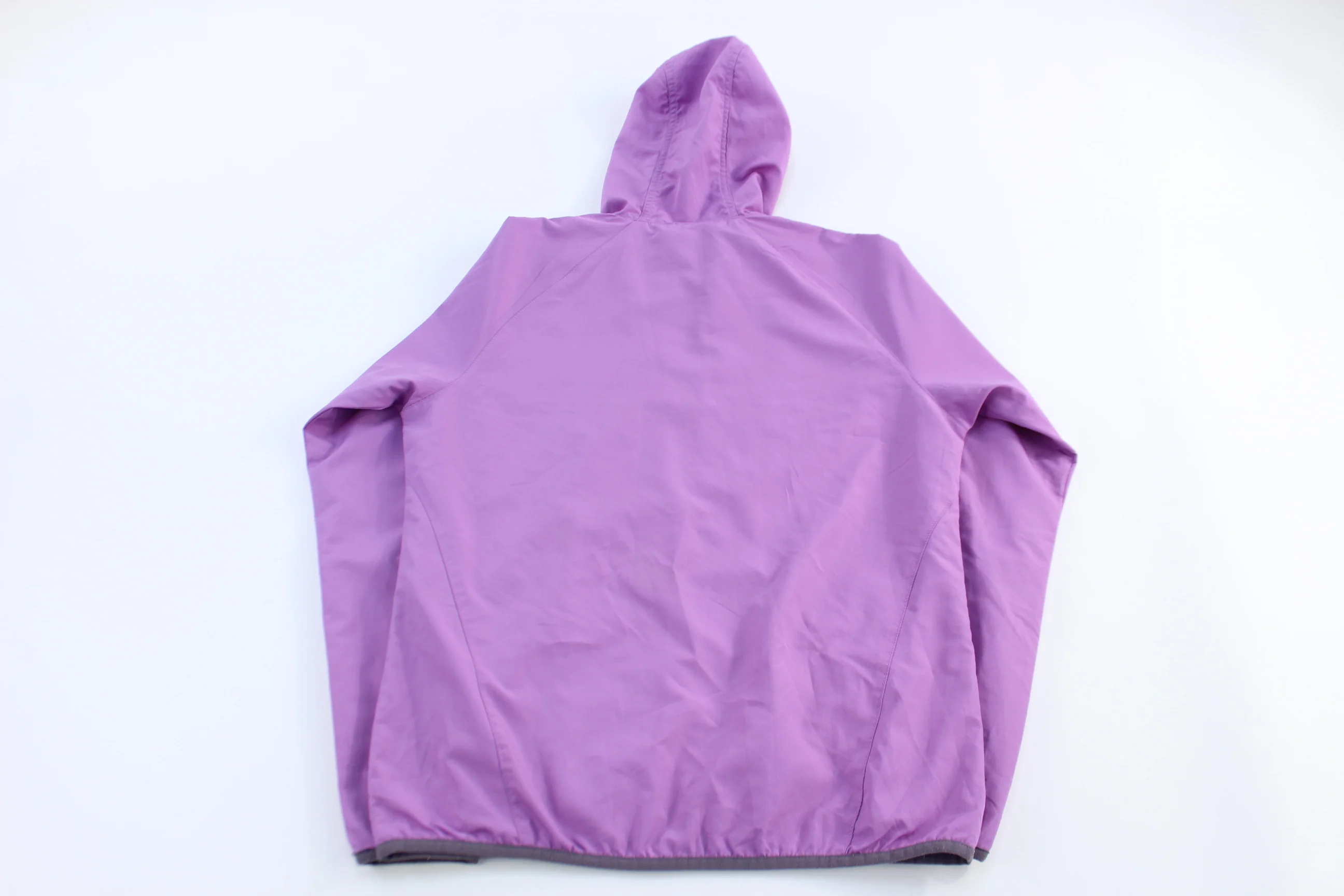 Women's Adidas Embroidered Logo Purple Full Zip Windbreaker - Image 2