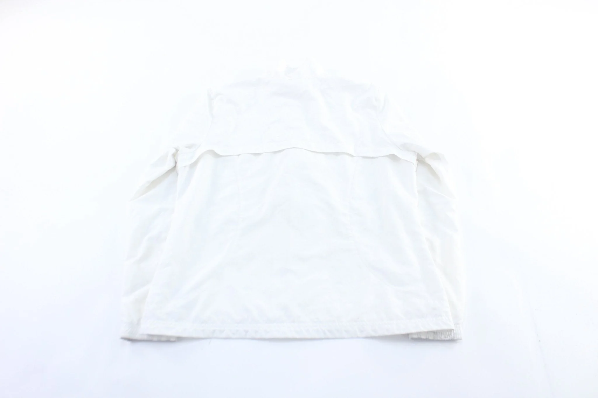 Women's Adidas Logo White Zip Up Jacket - Image 2