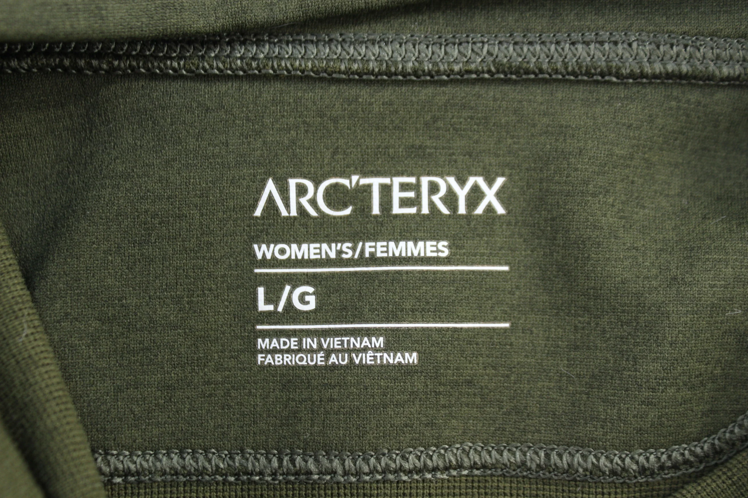 Women's Arc'teryx Olive Green Pullover Sweater - Image 3