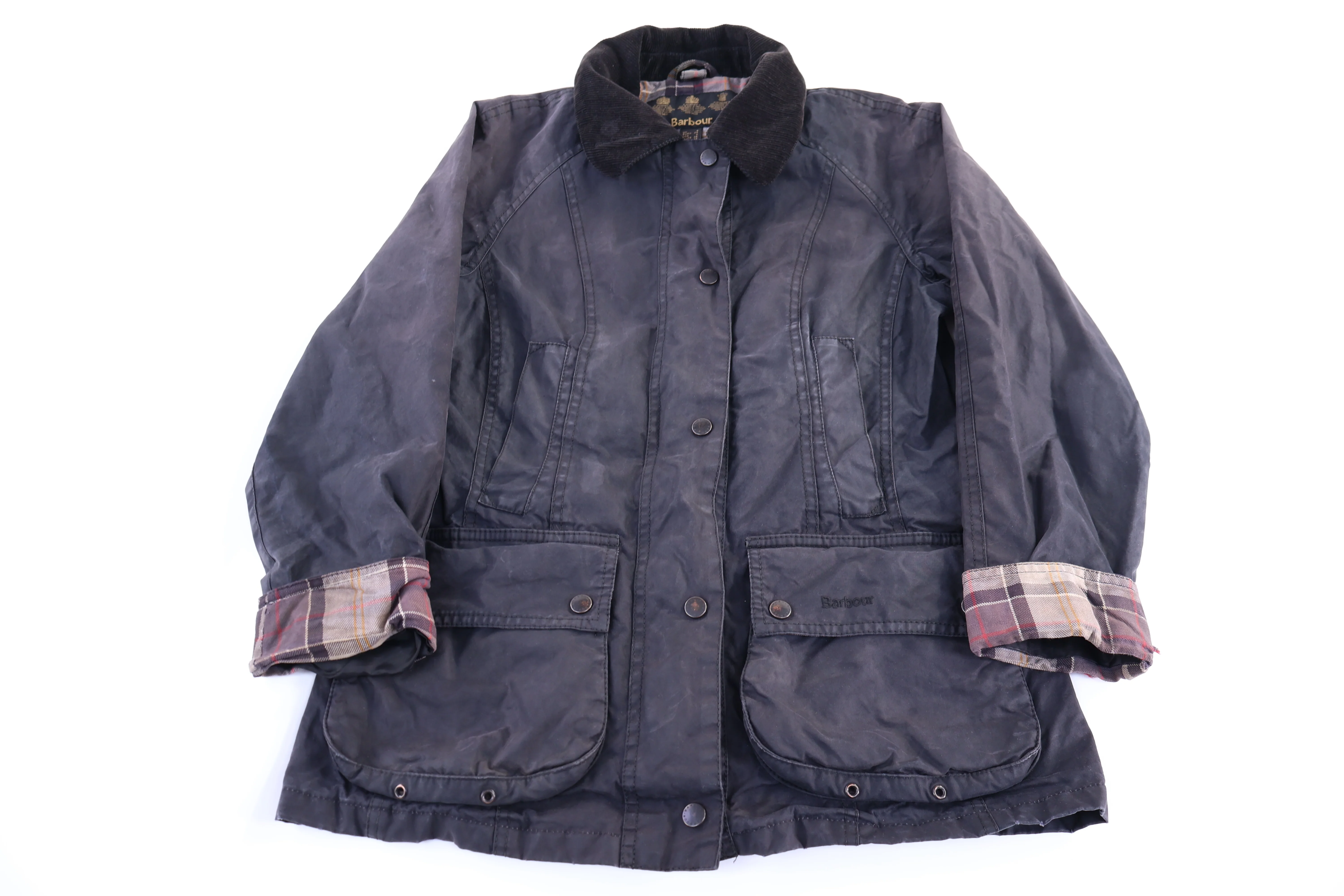 Women's Barbour Black Waxed Jacket