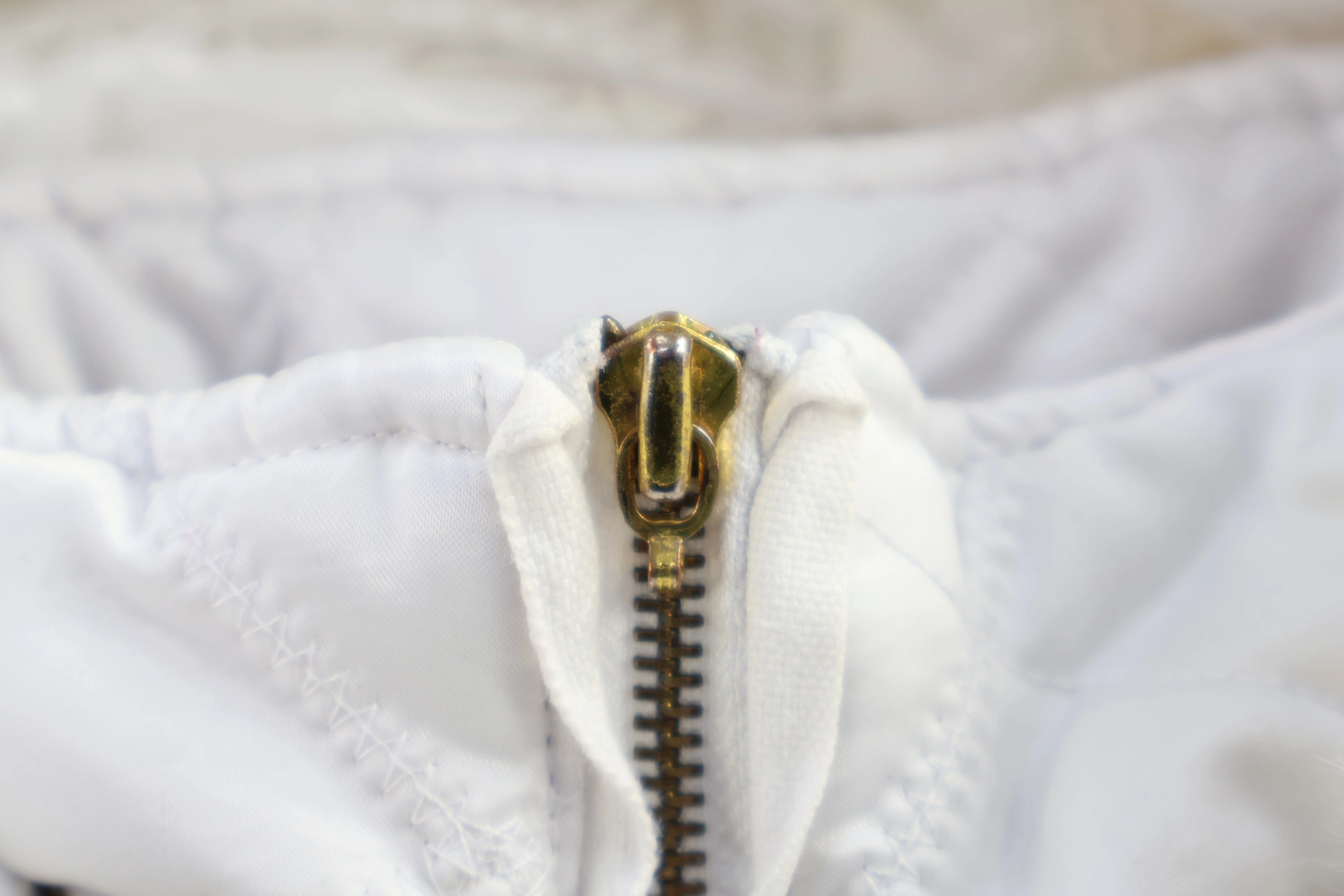 Women's Bebe White Diamond Quilted Full Zip Jacket - Image 3