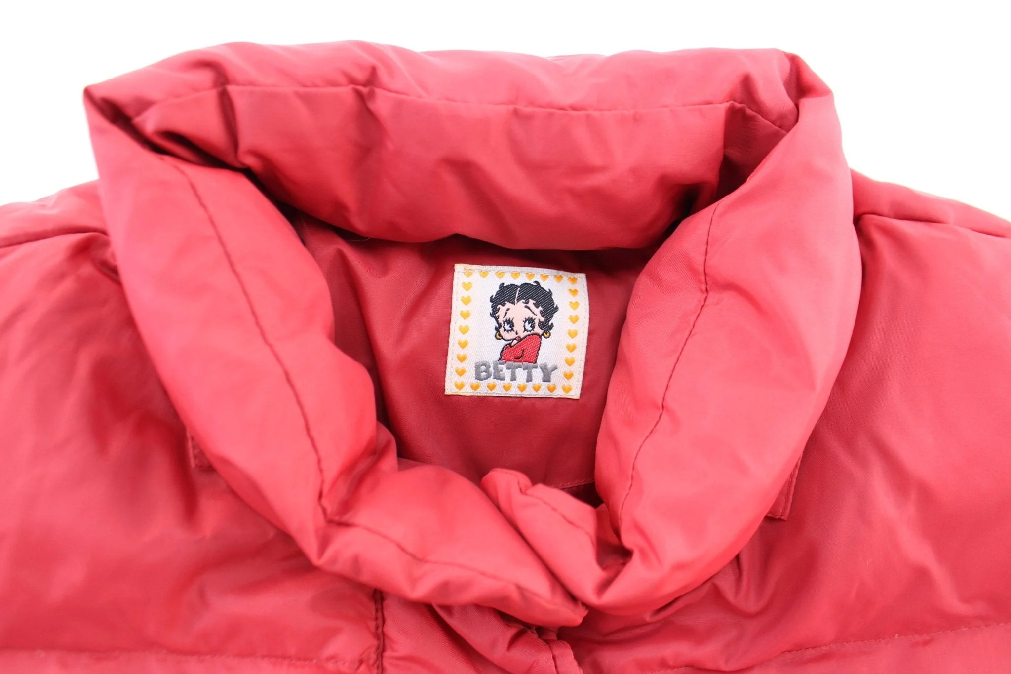 Women's Betty Boop Embroidered Puffer Zip Up Jacket - Image 3