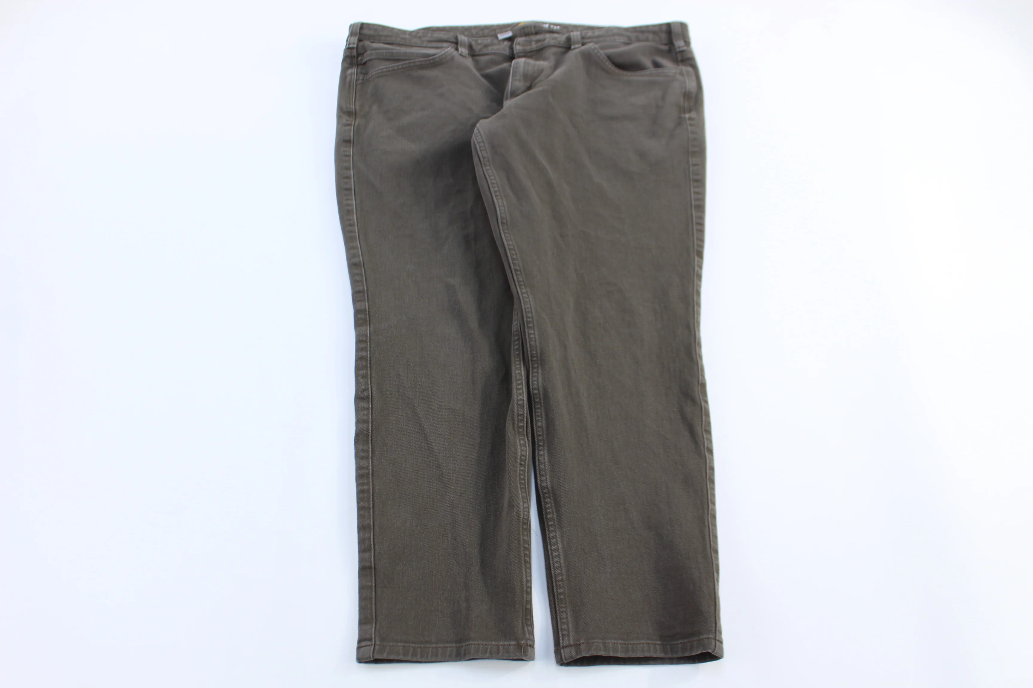 Women's Carhartt Green Slim Fit Pants - Image 2