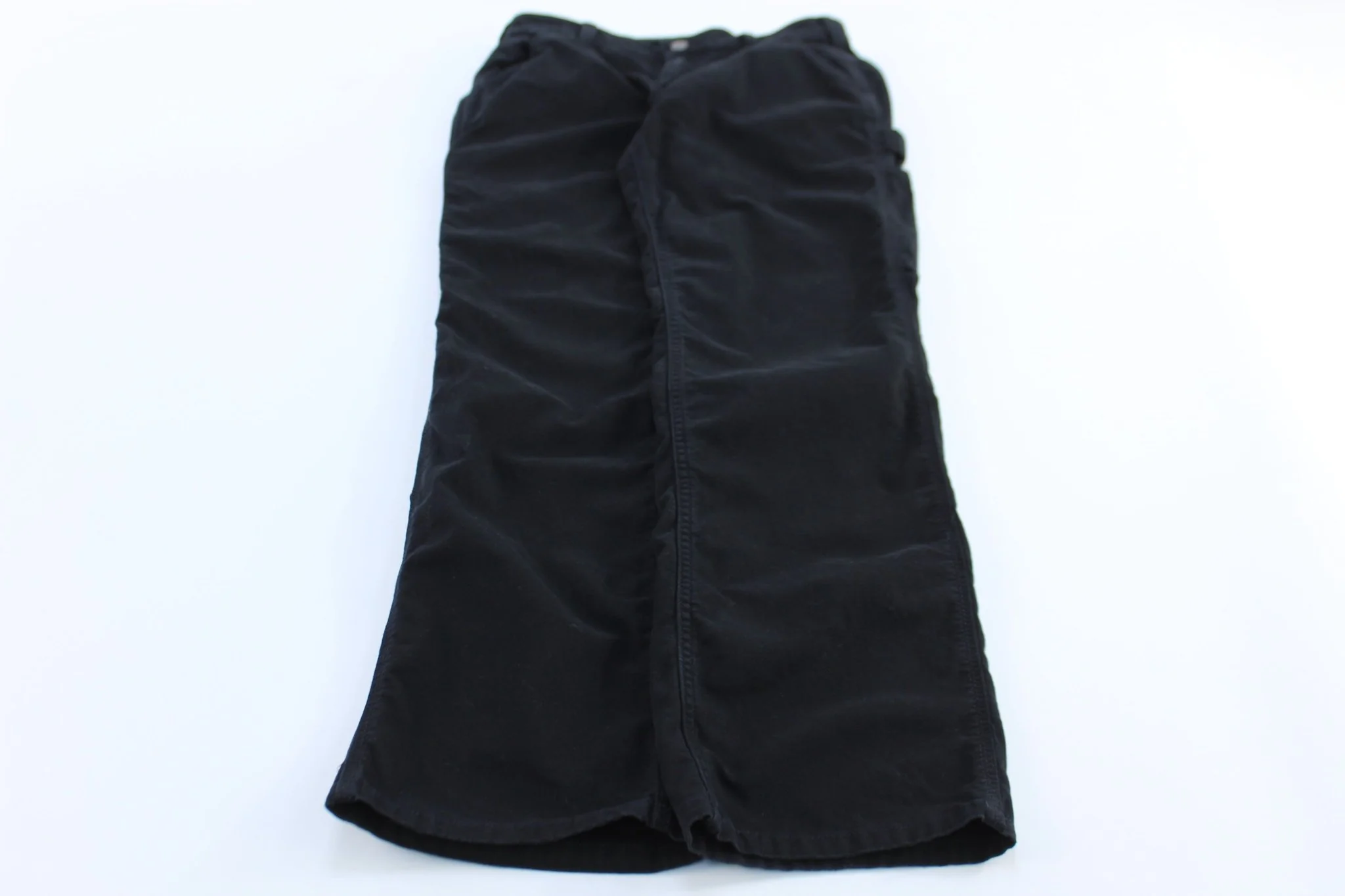 Women's Carhartt Logo Patch Black Loose Fit Pants