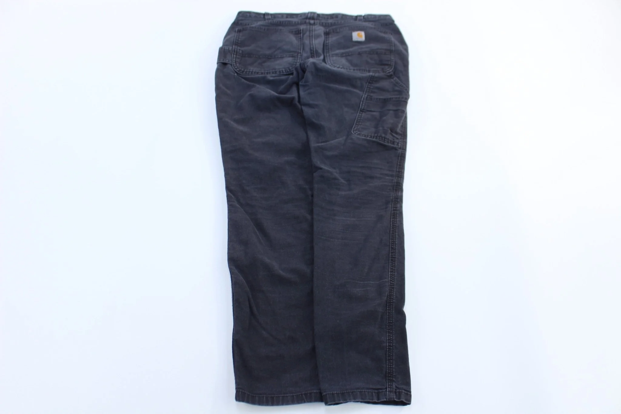 Women's Carhartt Logo Patch Black Slim Fit Pants