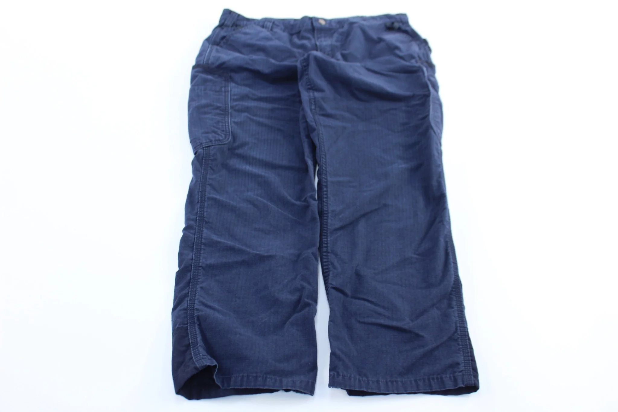 Women's Carhartt Logo Patch Blue Pants