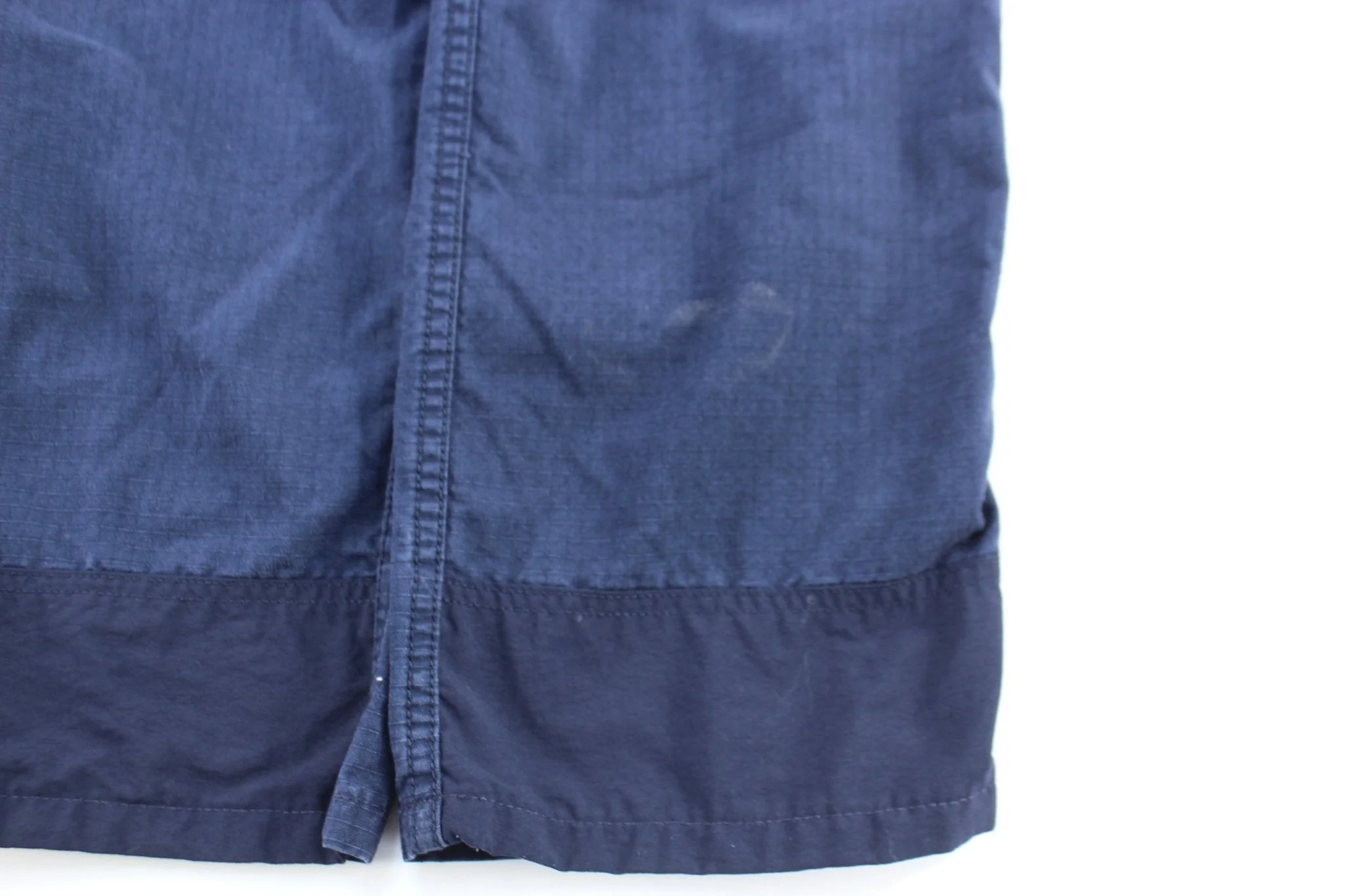 Women's Carhartt Logo Patch Blue Pants - Image 4